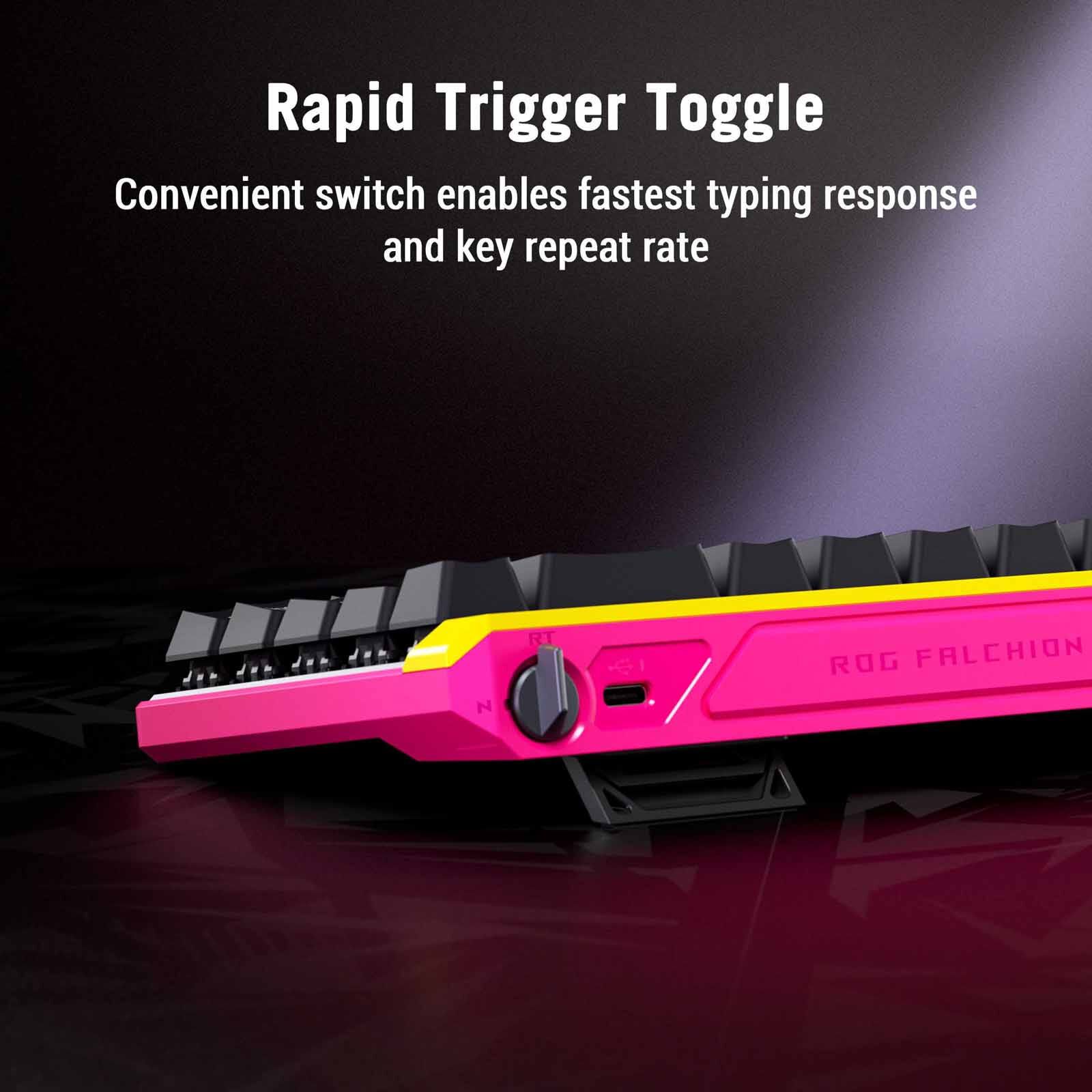 ASUS Rog Falchion Ace Hfx Zyw Magnetic Switch Keyboard Black M606 ROG FALCHION ACE HFX ZYW/HFX/US/PBT-image 3