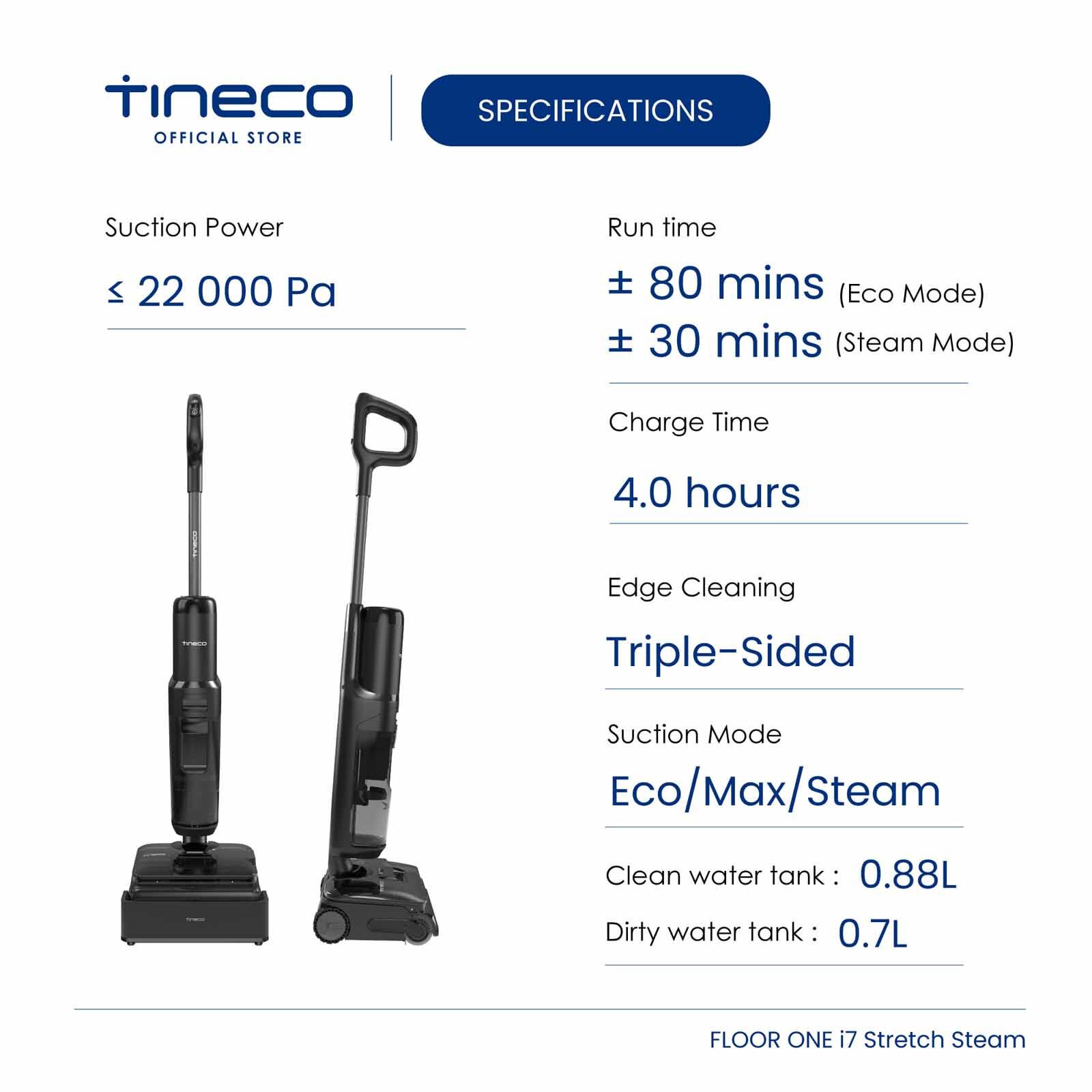 TINECO Floor One I7 Stretch Steam Cordless Floor Washer I7 STRETCH STEAM-image 11