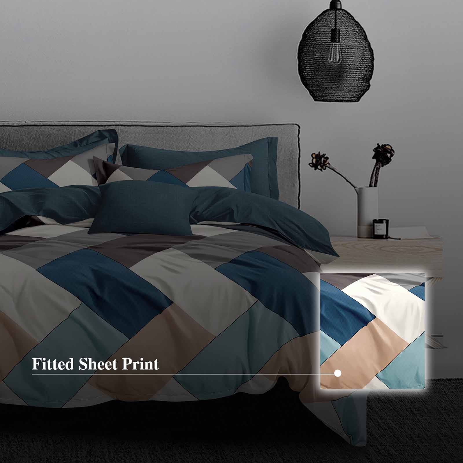 HILLCREST Hillcrest I 988tc Comfylux I Printed I Queen Fitted Sheet Set I Ply ( Oe ) 6832 I Q I FS I PLY-image 4