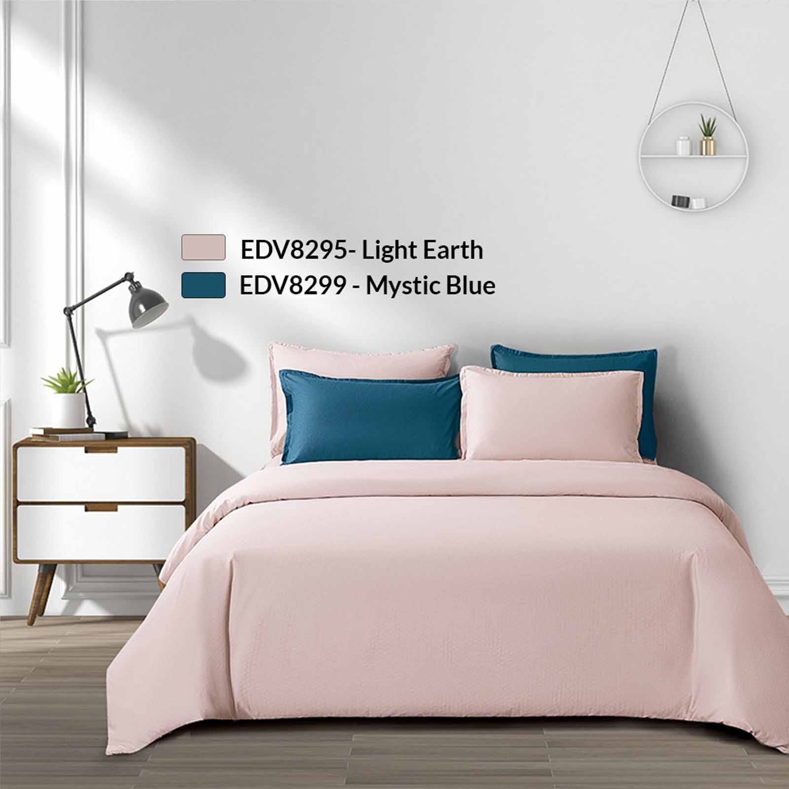 EPITEX Fitted Bed Set - Dobby (online Only) Lt Earth - Queen SILKYSOFT