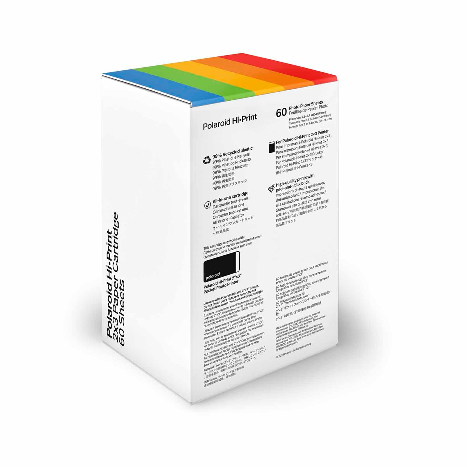 POLAROID Hi&middot;print 2x3 Paper Cartridge &ndash; 60 Sheets (triple Pack) 006356-image 3