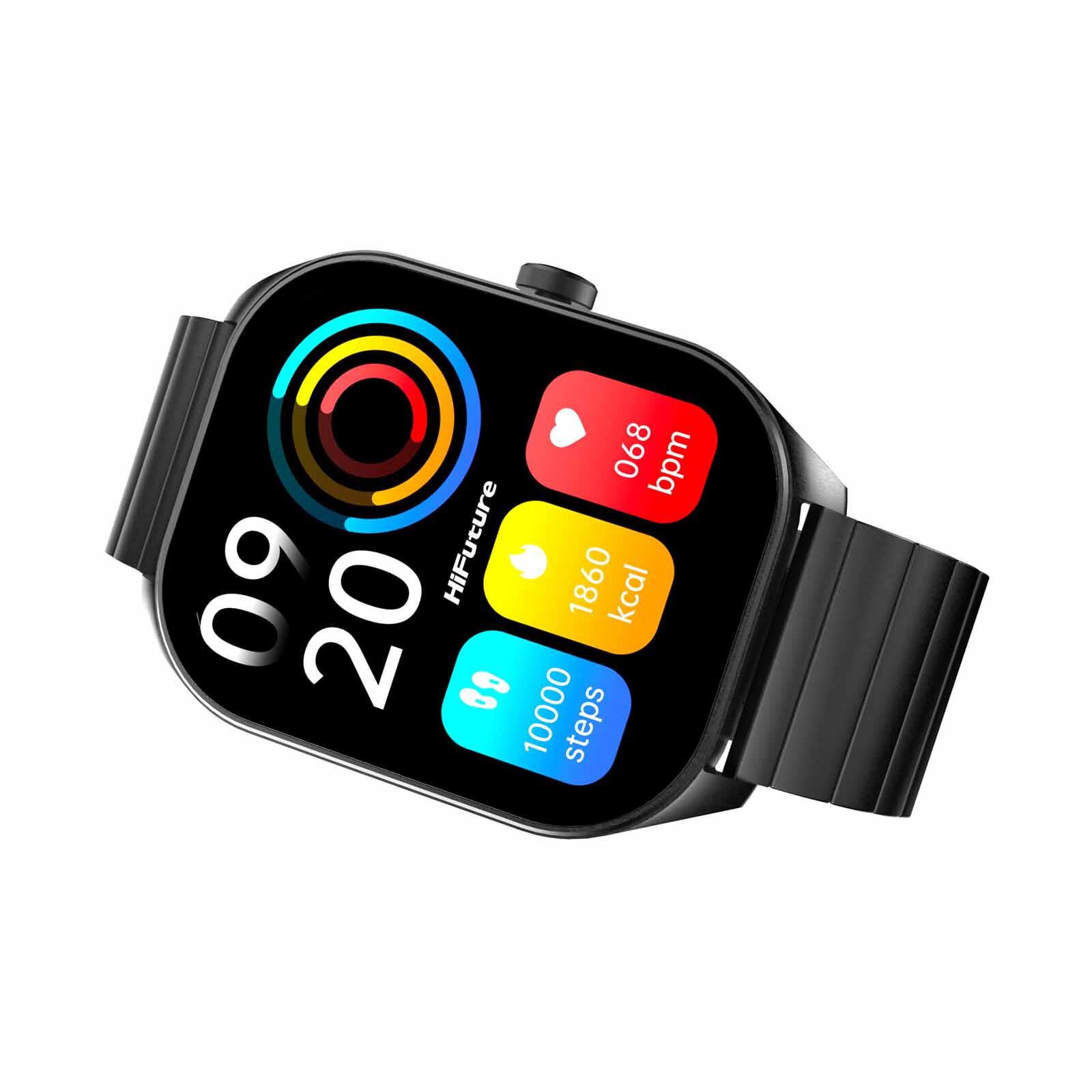 HIFUTURE Apex - Black Bluetooth Smartwatch With Heart Rate Function HSSW3BK-image 5
