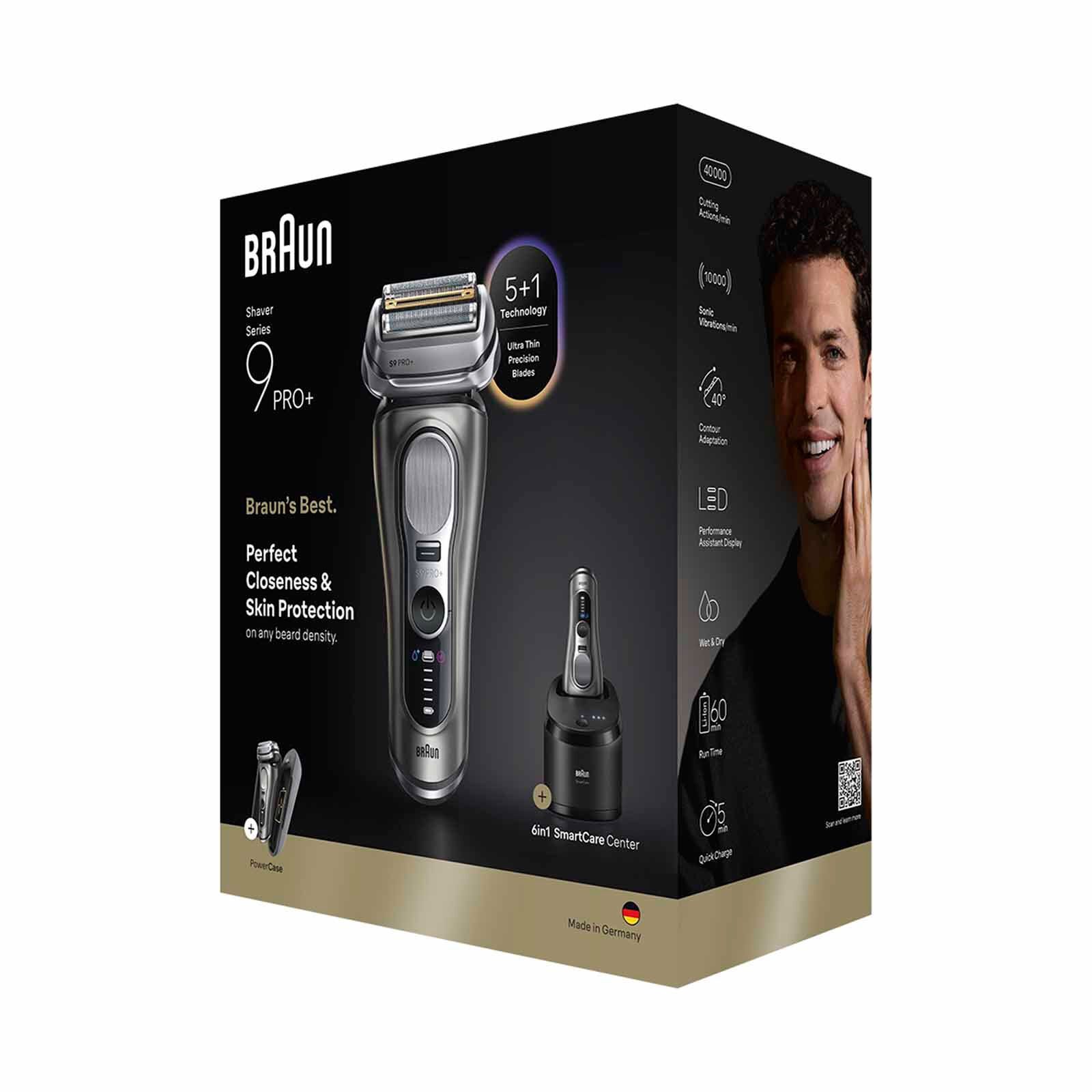 BRAUN Series 9 Pro+ With Clean & Charge And Powercase Electric Shaver 9675CC-image 2