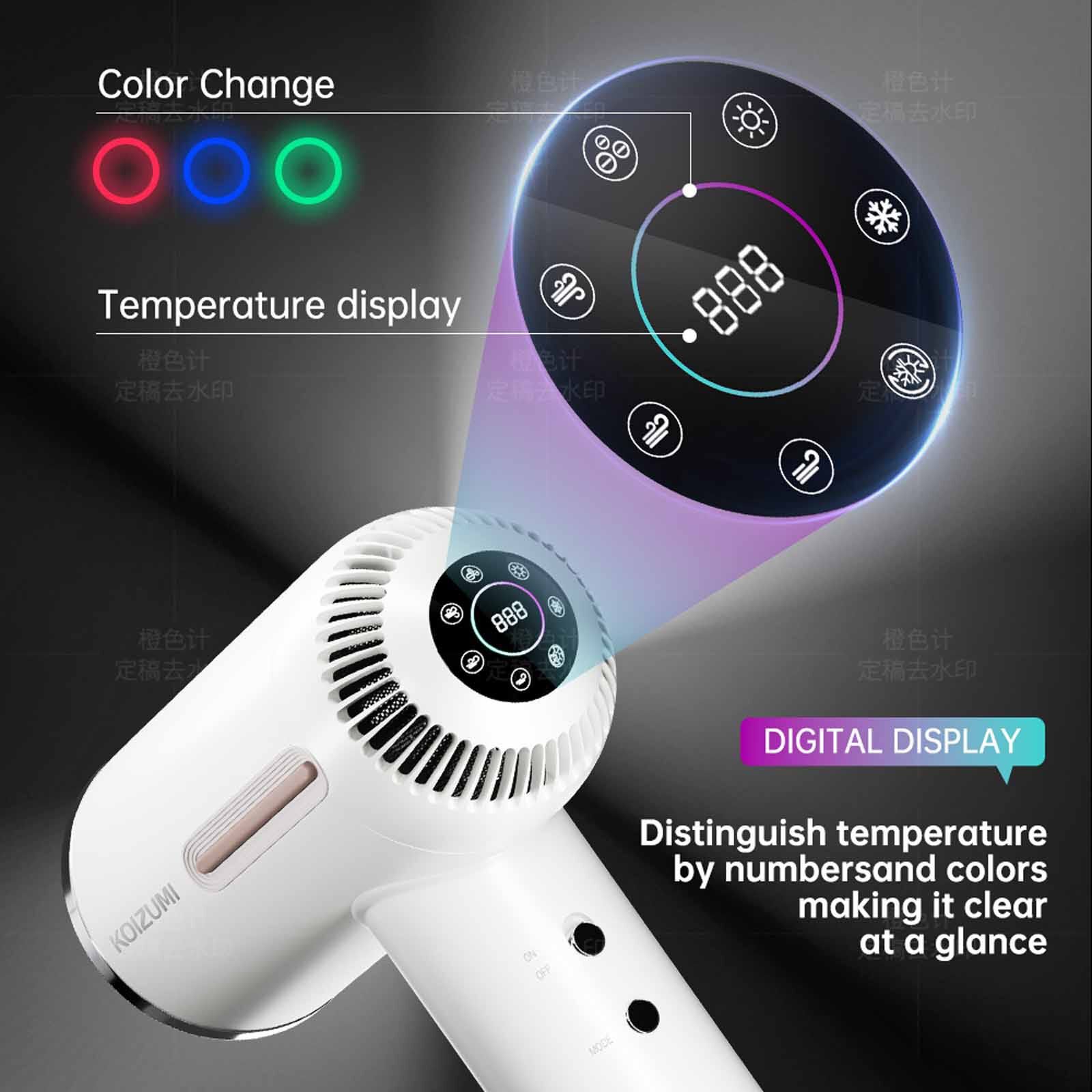 KOIZUMI Plasma Ion Bldc Hair Dryer (1600w) - White KHD-G800/WD-image 2
