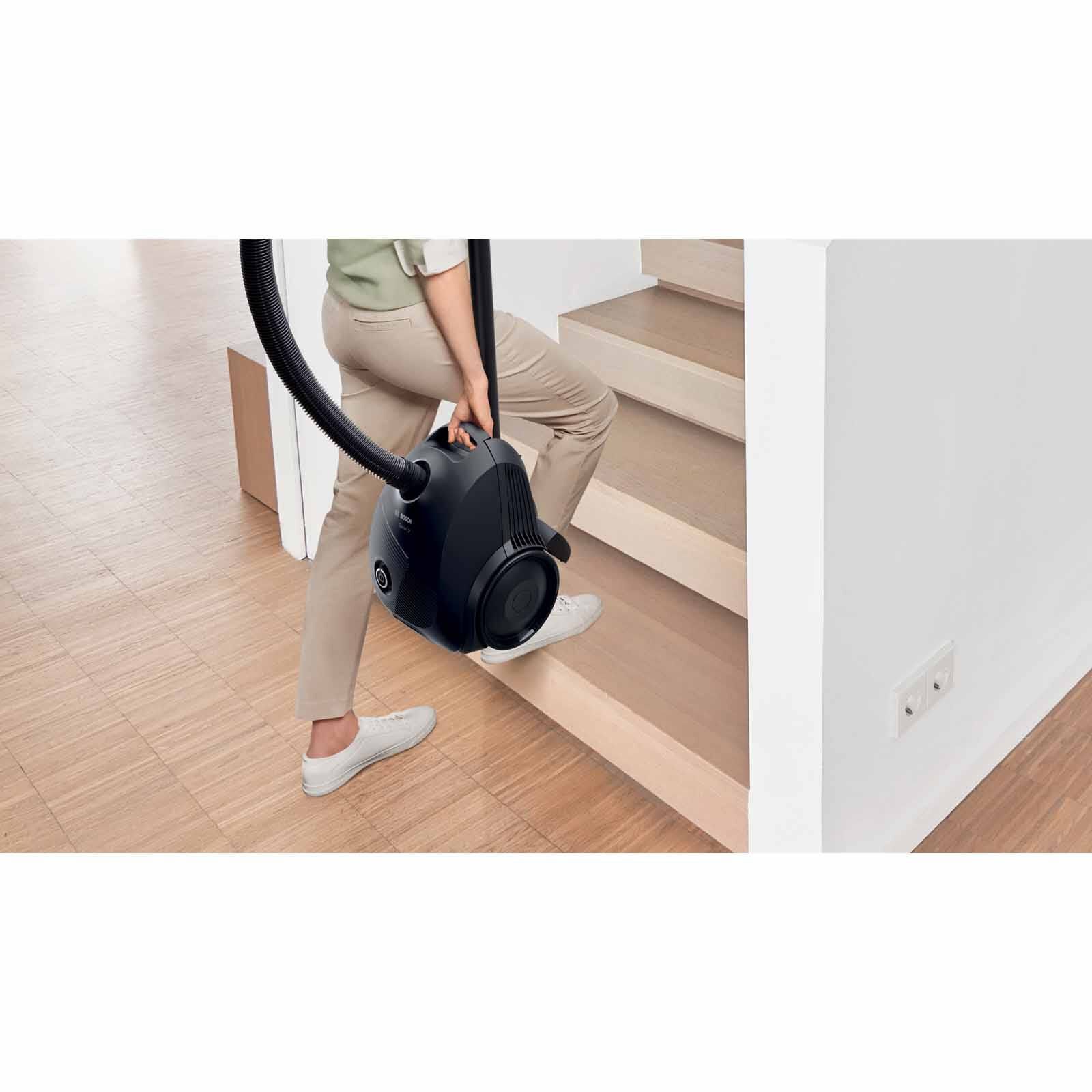 BOSCH Bagged Vacuum Cleaner (600w) - Black BGBS2BA1GB-image 3