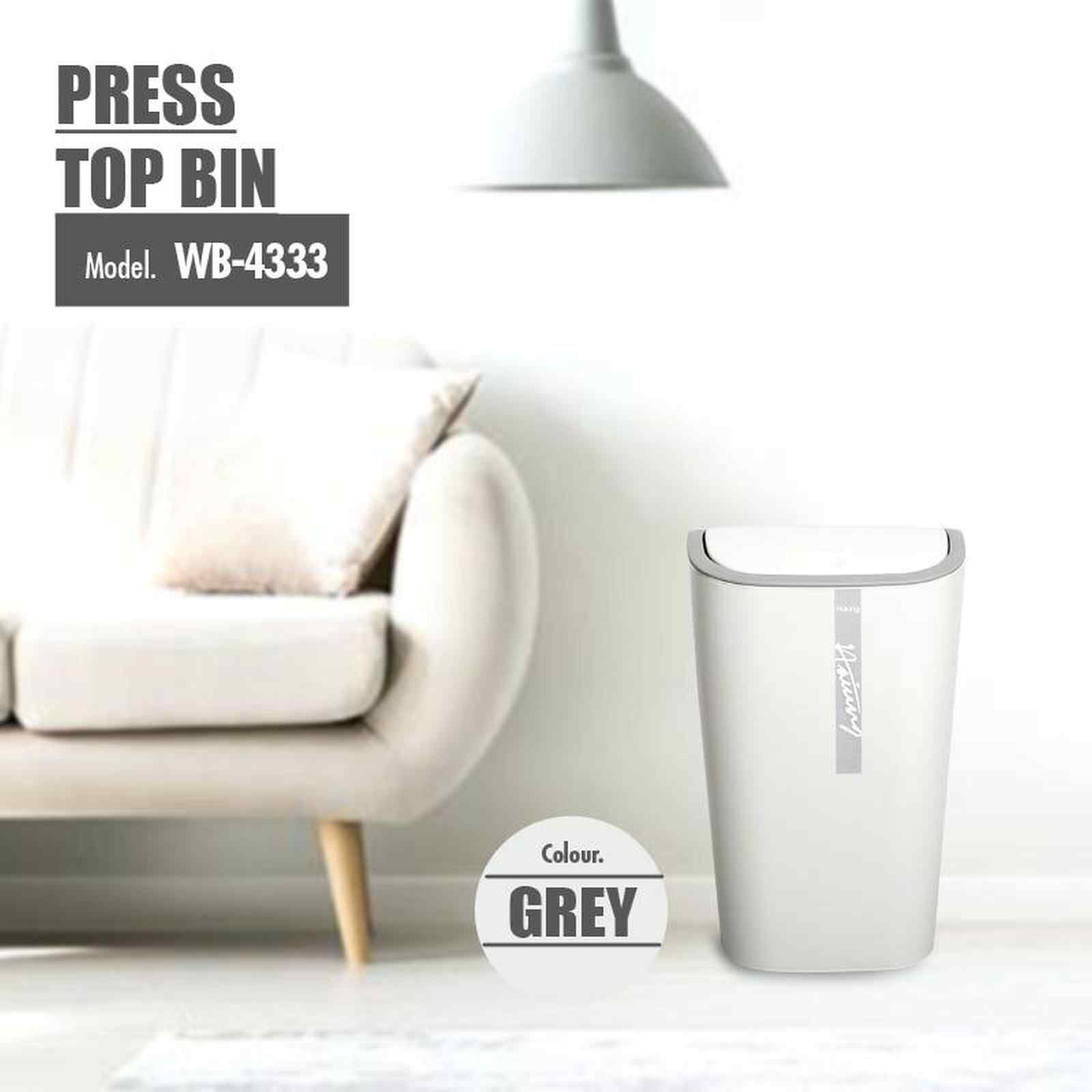HOUZE Showtran Press Top Bin (grey) L22 X W19.5 X H36 WB-4333-GREY-image 2
