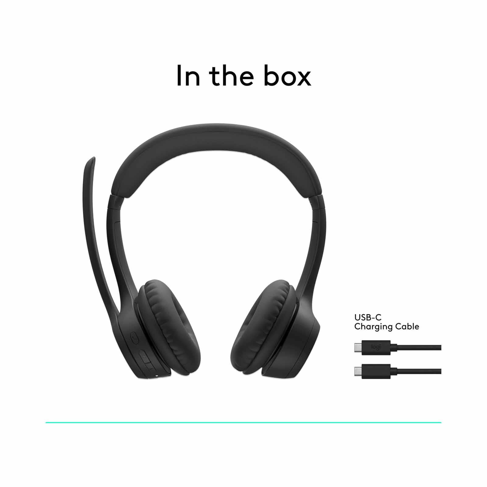 LOGITECH Zone 300 Wireless Bluetooth Headset Graphite 1y 981-001408-image 2