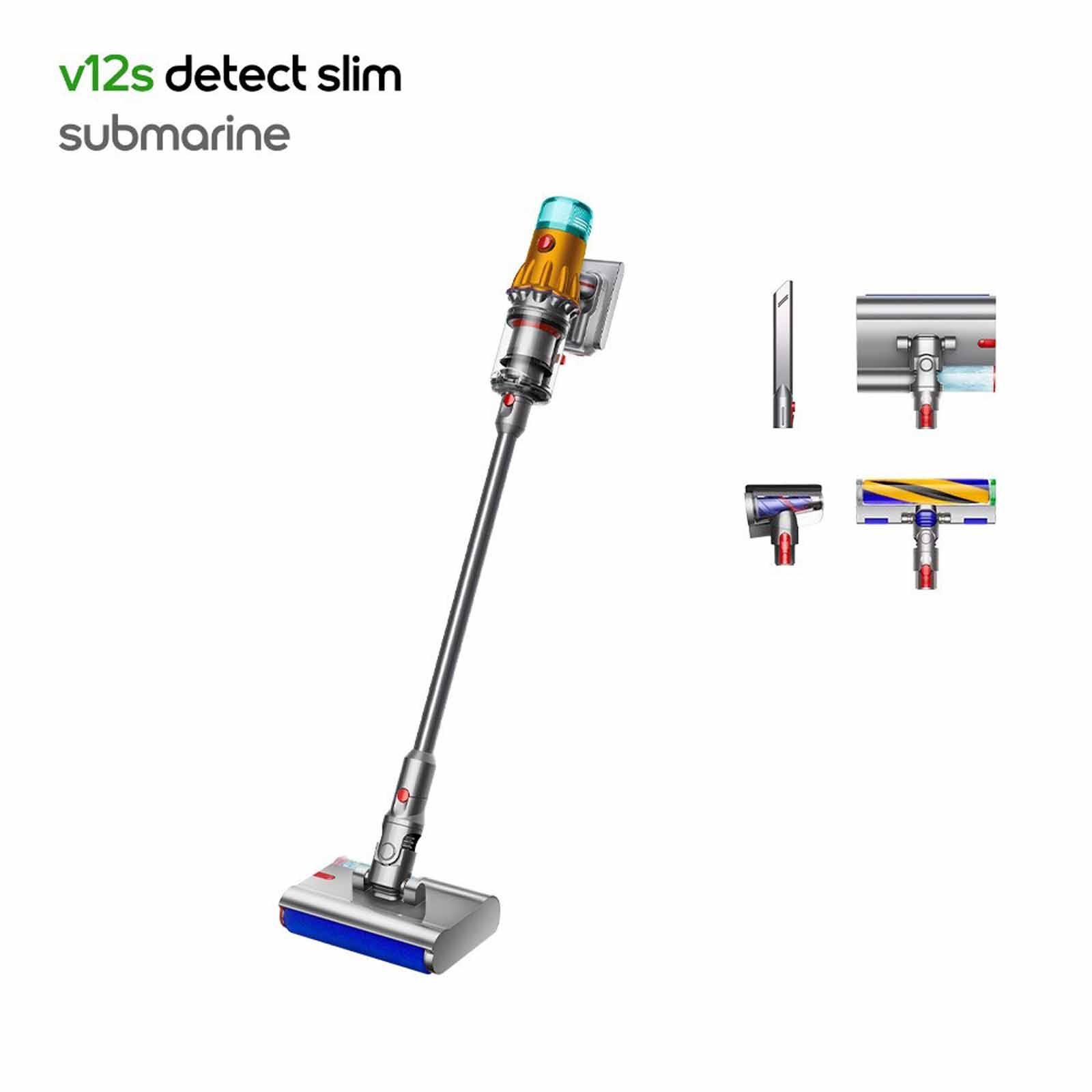 DYSON V12 Detect Slim Submarine (hepa) Wet And Dry Vacuum Cleaner (yellow/nickel) (626452-01) SV46V12S-DTSLIM SUBMARINE HEPA-image 8
