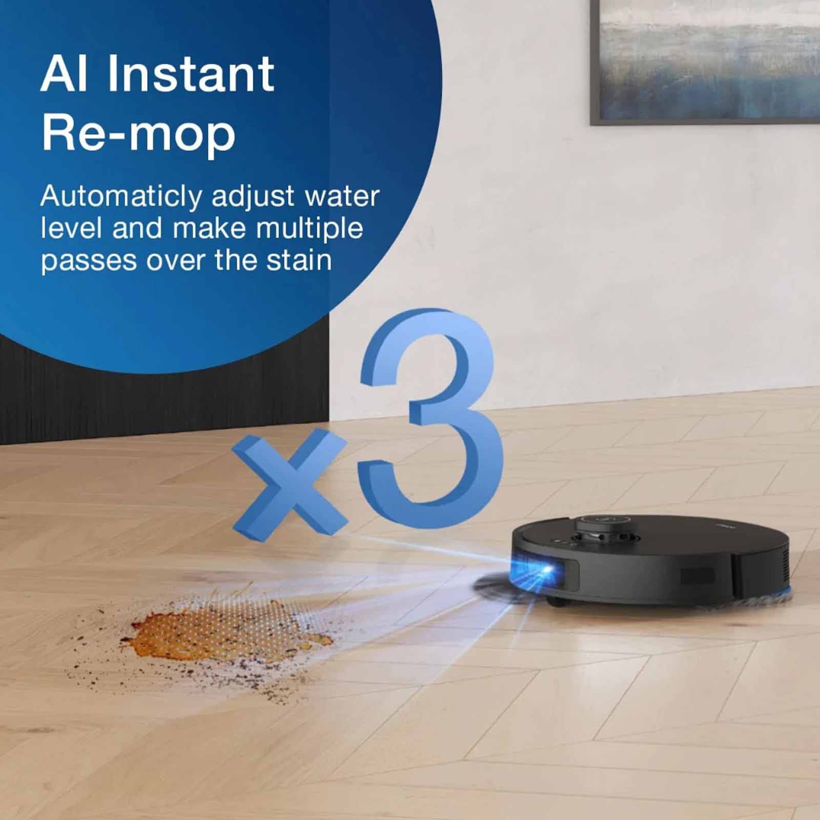 ECOVACS Deebot T30s Pro Omni Robotic Vacuum Cleaner - Black DSX39 - BLACK-image 2