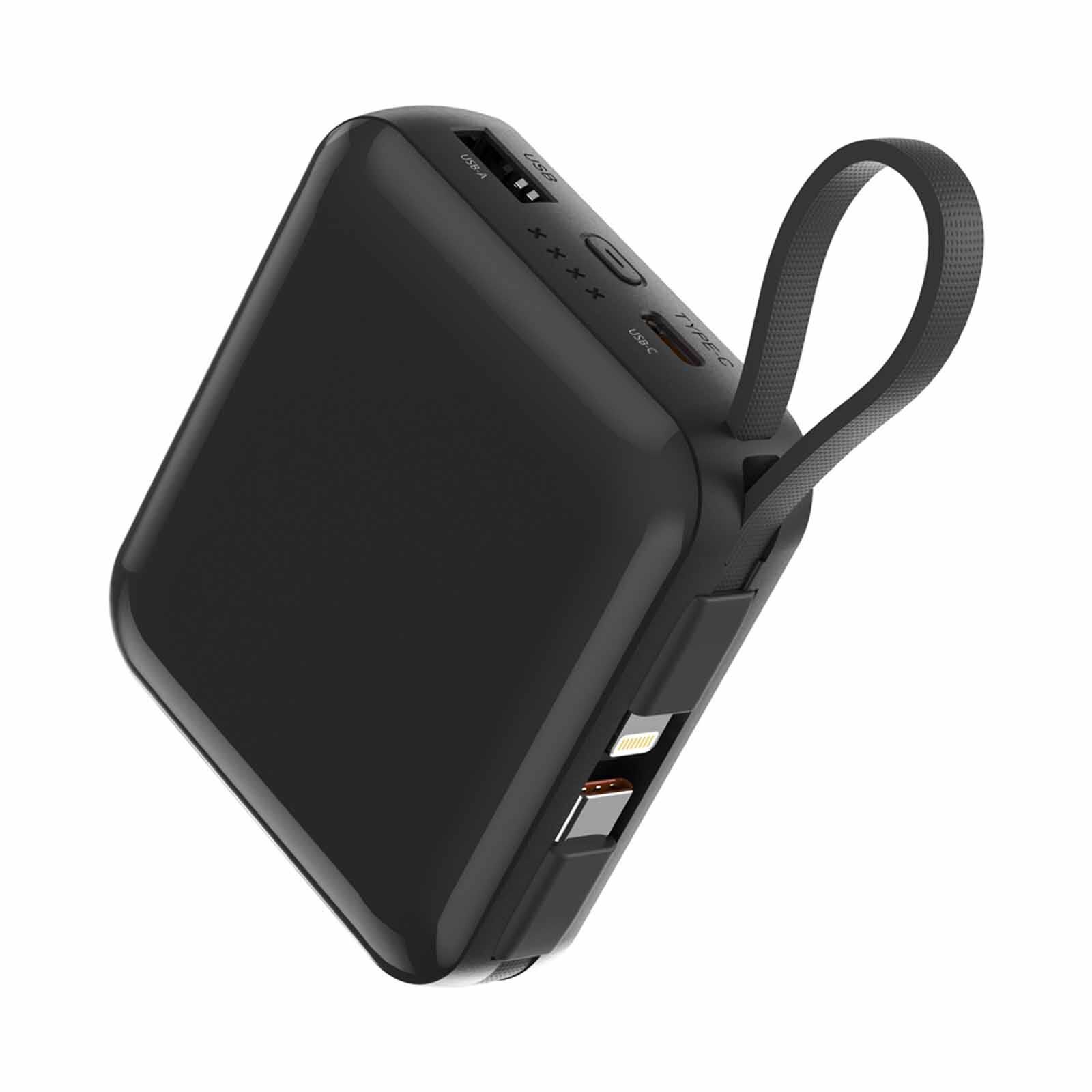 PHILIPS 10000mah Super Mini Series (pd 22.5w, Input 1c+1m, Ouput 1a+1c, With Cable C+lighting) - Black DLP5713CB/00-image 3