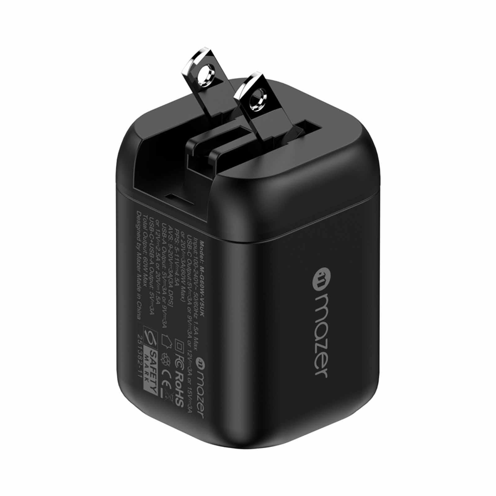 MAZER Prestigegan Dynamic Power Supply 60w 1c1a Us+uk Plugs-black M-G60W-V5UK-BK-image 5