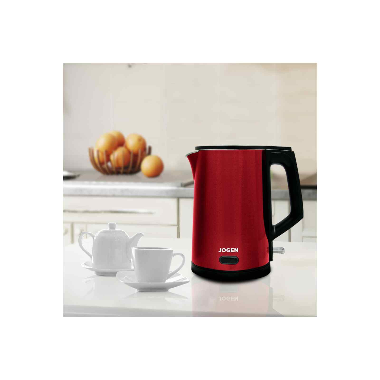 JOGEN Stainless Steel Kettle (1.7l) - Red KE 4211-image 5