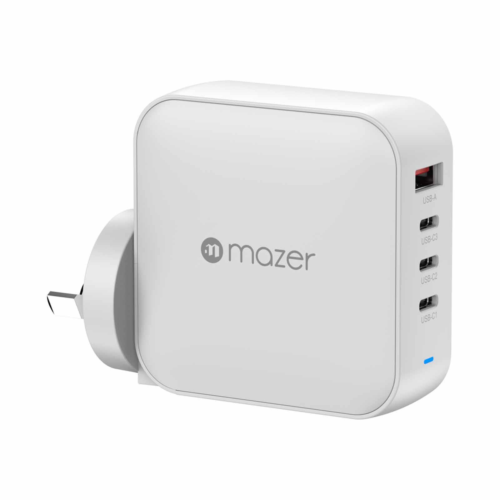 MAZER Prestigegan Pd3.1 165w 3c1a With Travel Plugs - White M-G165W-V5-WH-image 3