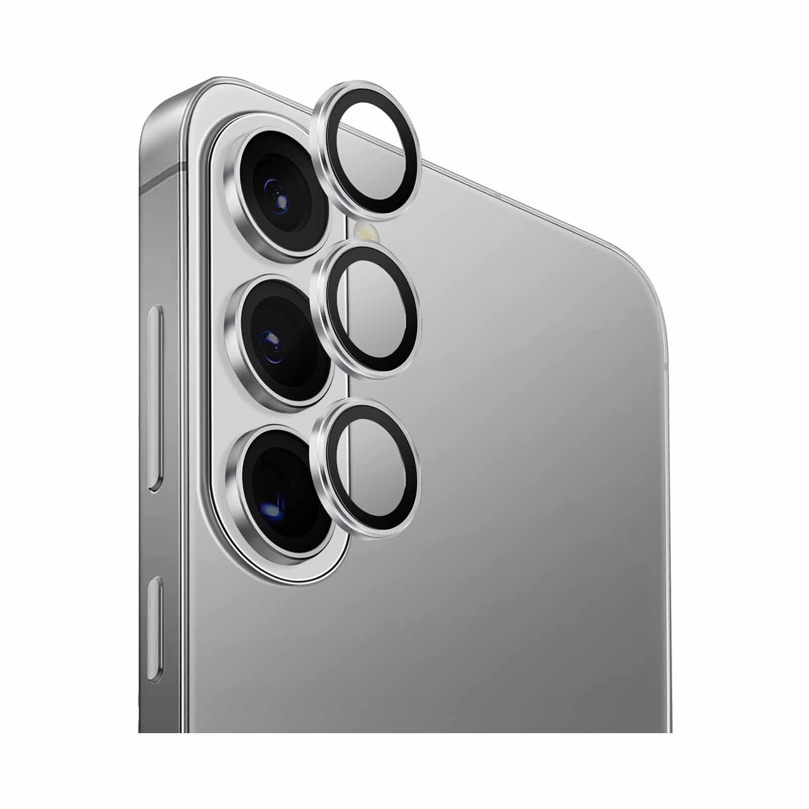 UNIQ Optix Aluguard Galaxy S26/s26 Plus Camera Lens Protector - Sterling (silver) UNIQ-GS26-26P-ALENSSIL-image null