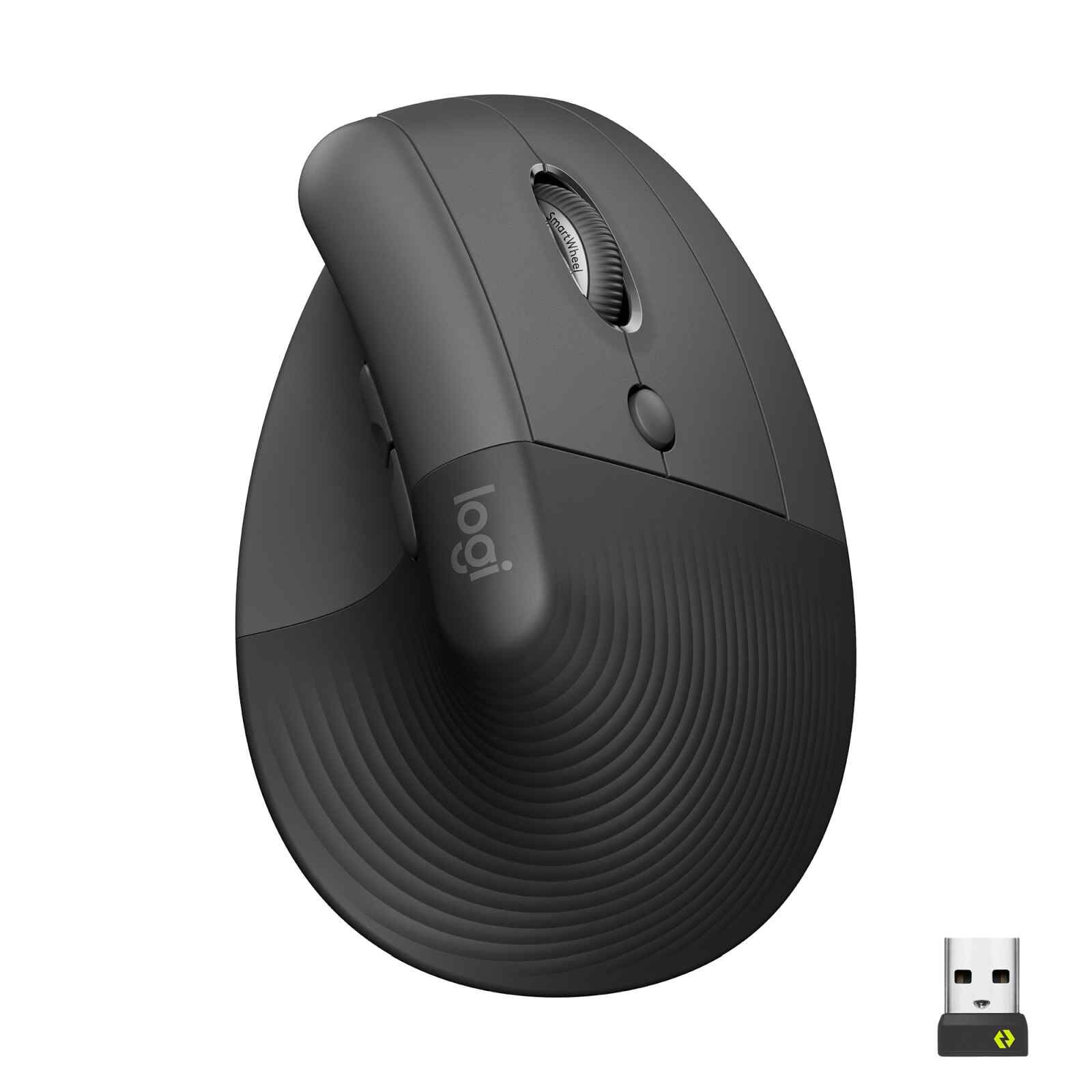 LOGITECH Logi Lift Vertical Ergonomic Mouse - Graphite (1y) 910-006479-image 1