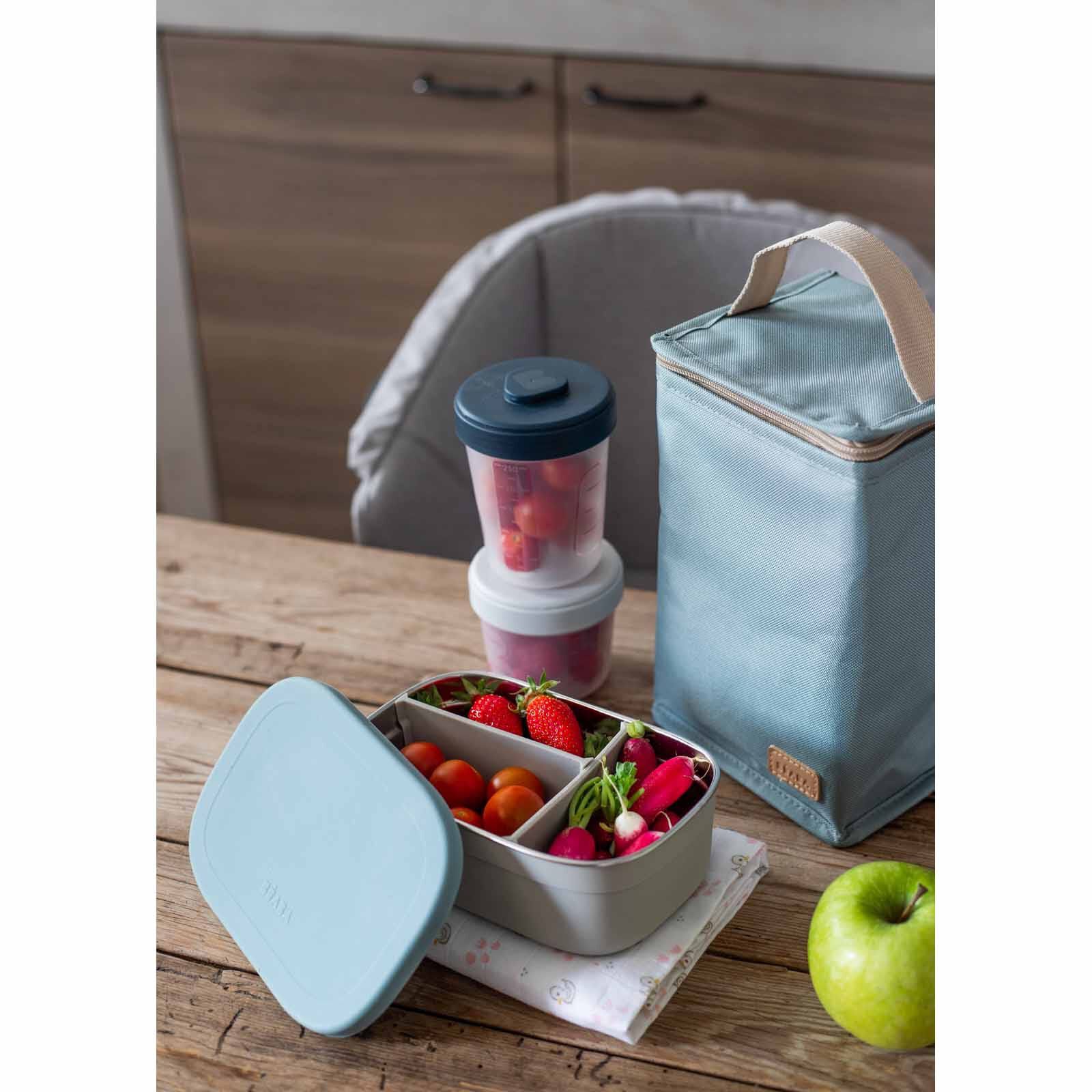 BEABA Lunch Box - Baltic Blue (online) STAINLESS STEEL-image 6