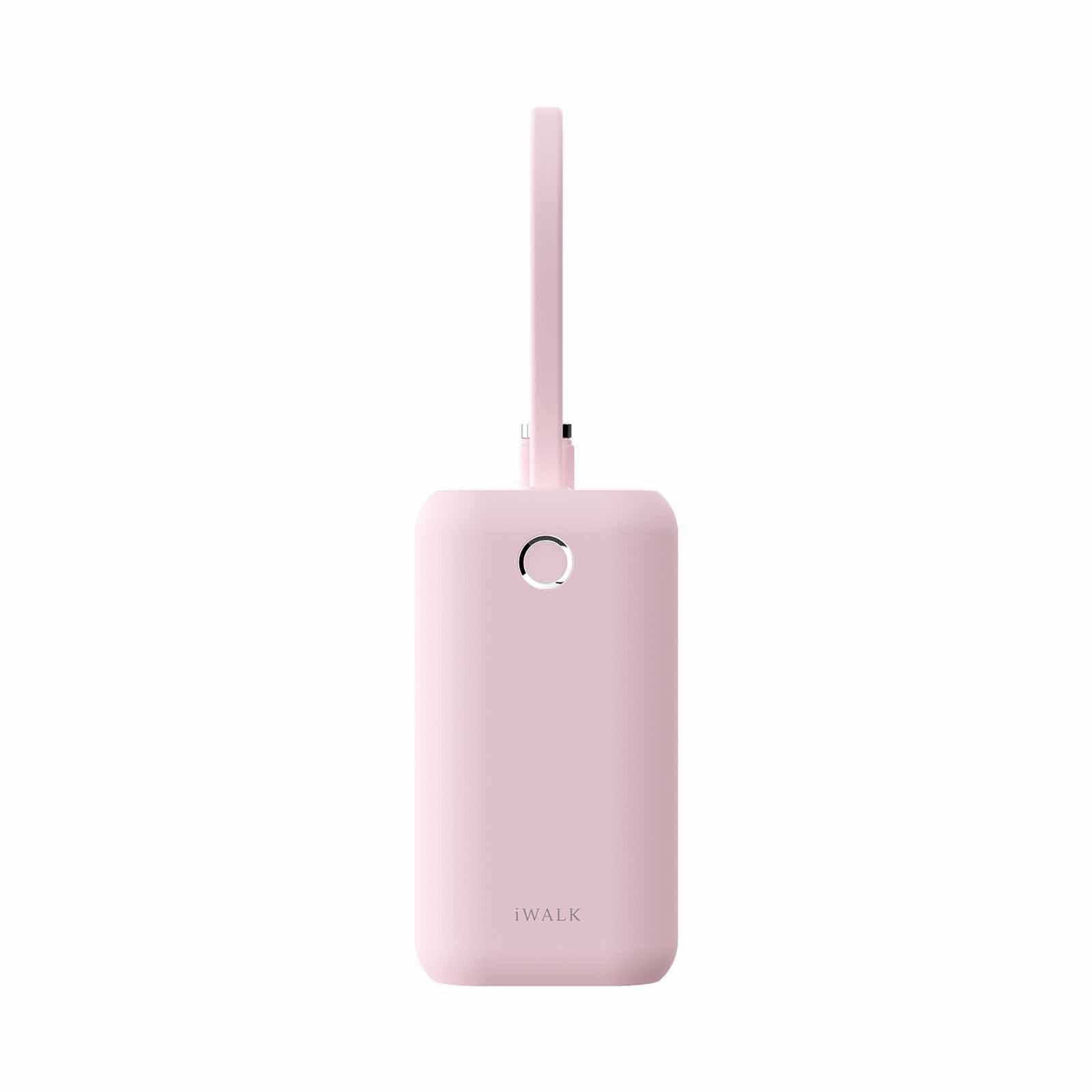 IWALK Powermini Built-in Cable, 22.5w Usb-c Fast Charging Powerbank (10,000mah) Pink UBP001-013A-image 1