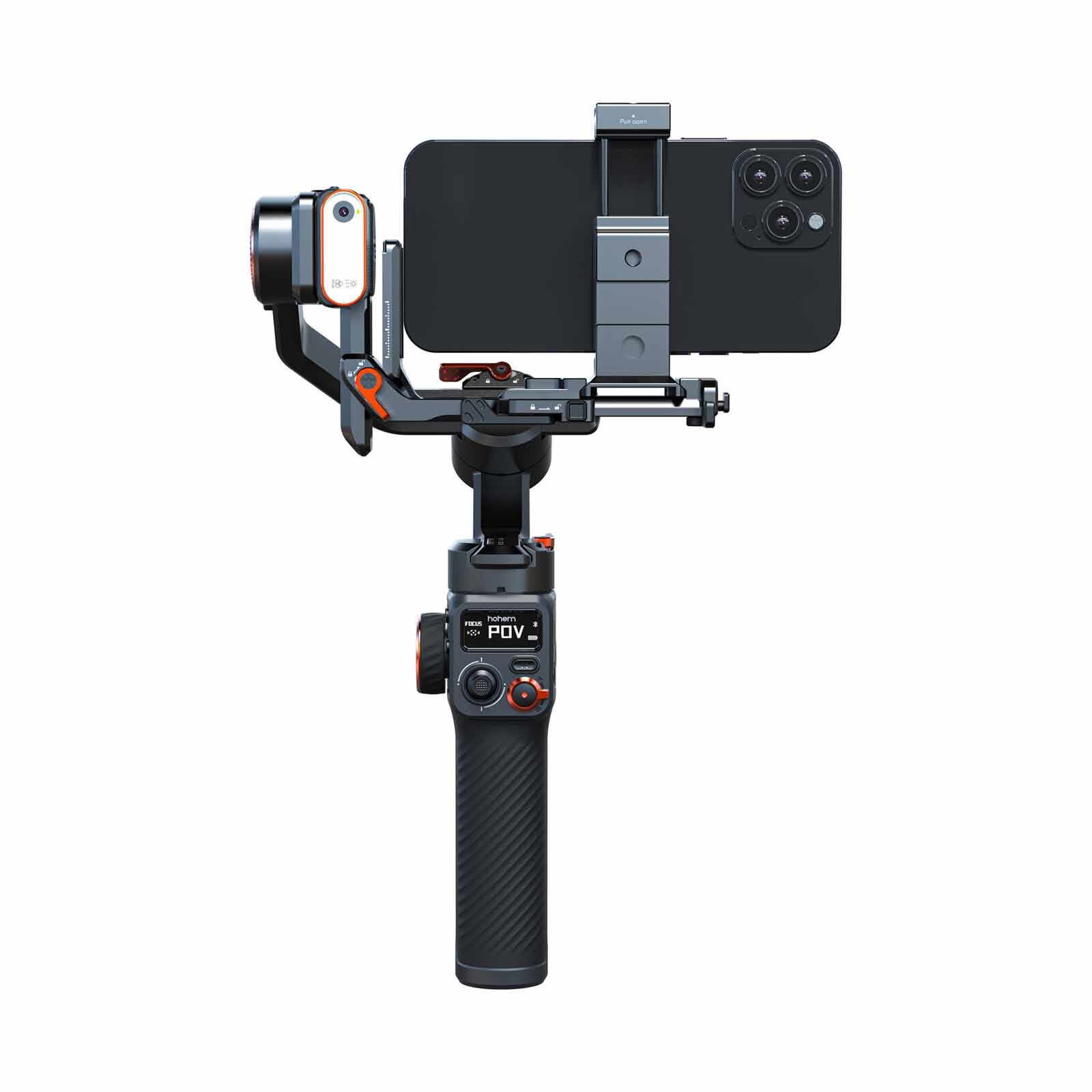 HOHEM Isteady Mt2 Camera Gimbal W/ Magnetic Fill Light & Ai Tracking Module HT-ISTEADY MT2 KIT-image 5