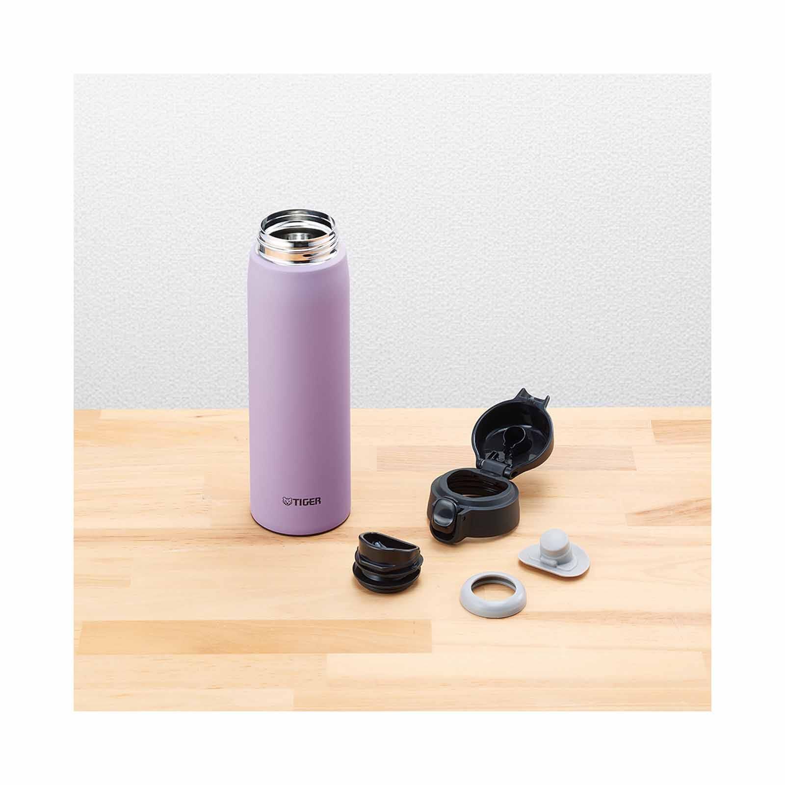 TIGER 0.5lt Push-button Lid Stainless Steel Bottle (lilac) MCT-K050 (VT)-image 2