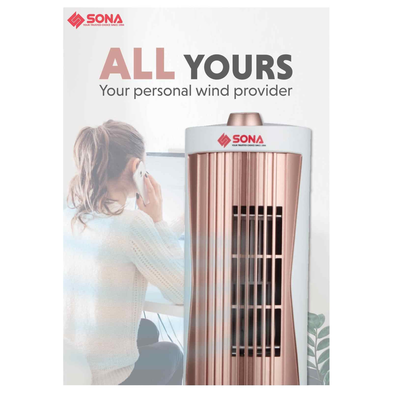 SONA Mini Tower Fan (white) SFT1760-image 6