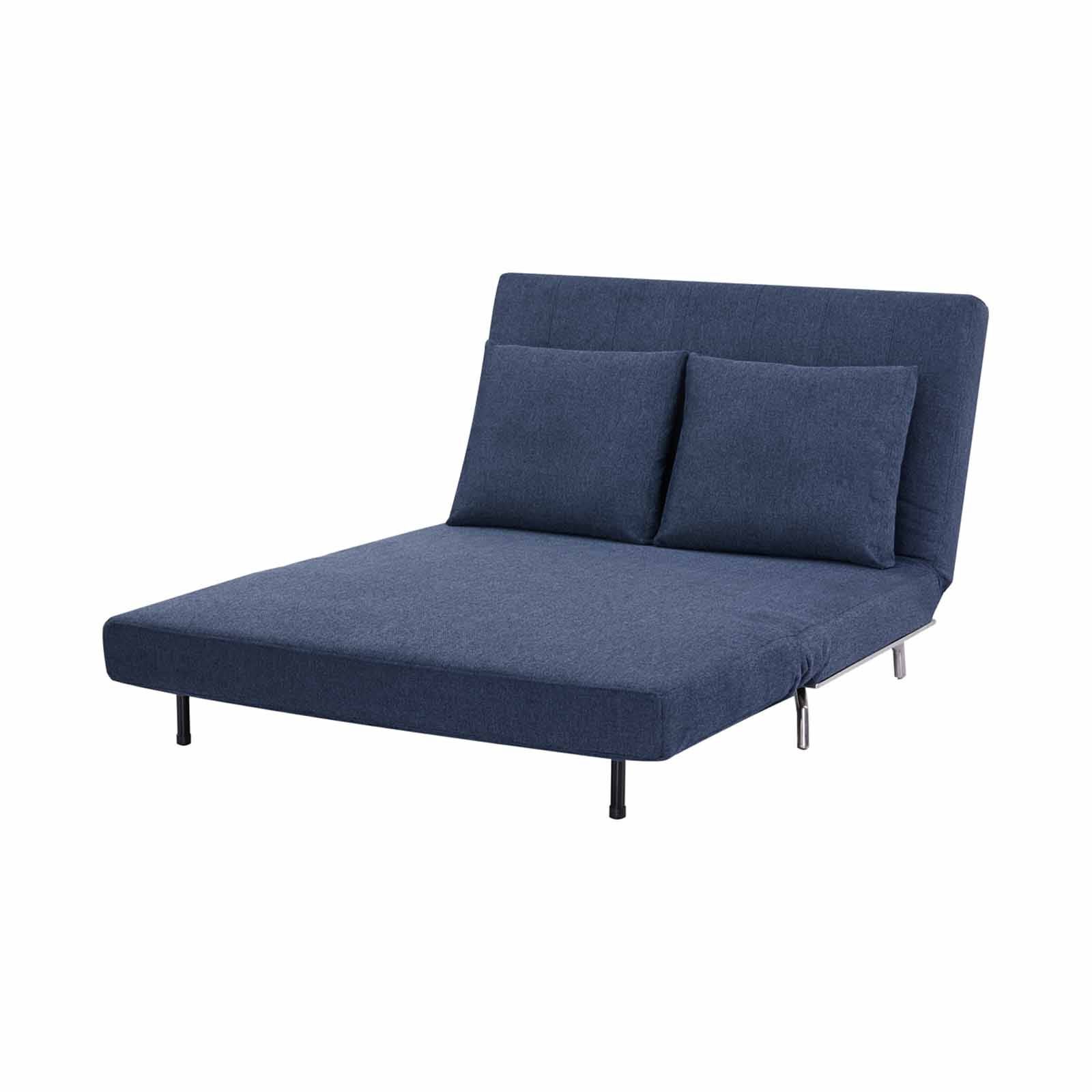 Sofa Bed Blue LUSIA-image 4