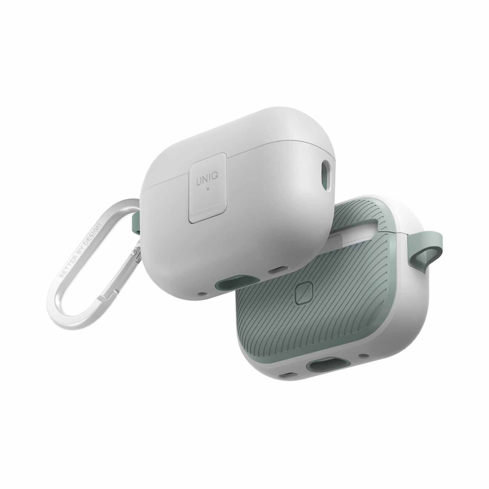 UNIQ Clyde Airpods Pro 2nd Gen Lock Case - White (dove White /soft Mint) UNIQ-AIRPODSPRO2-CLYDWHSMN-image 1