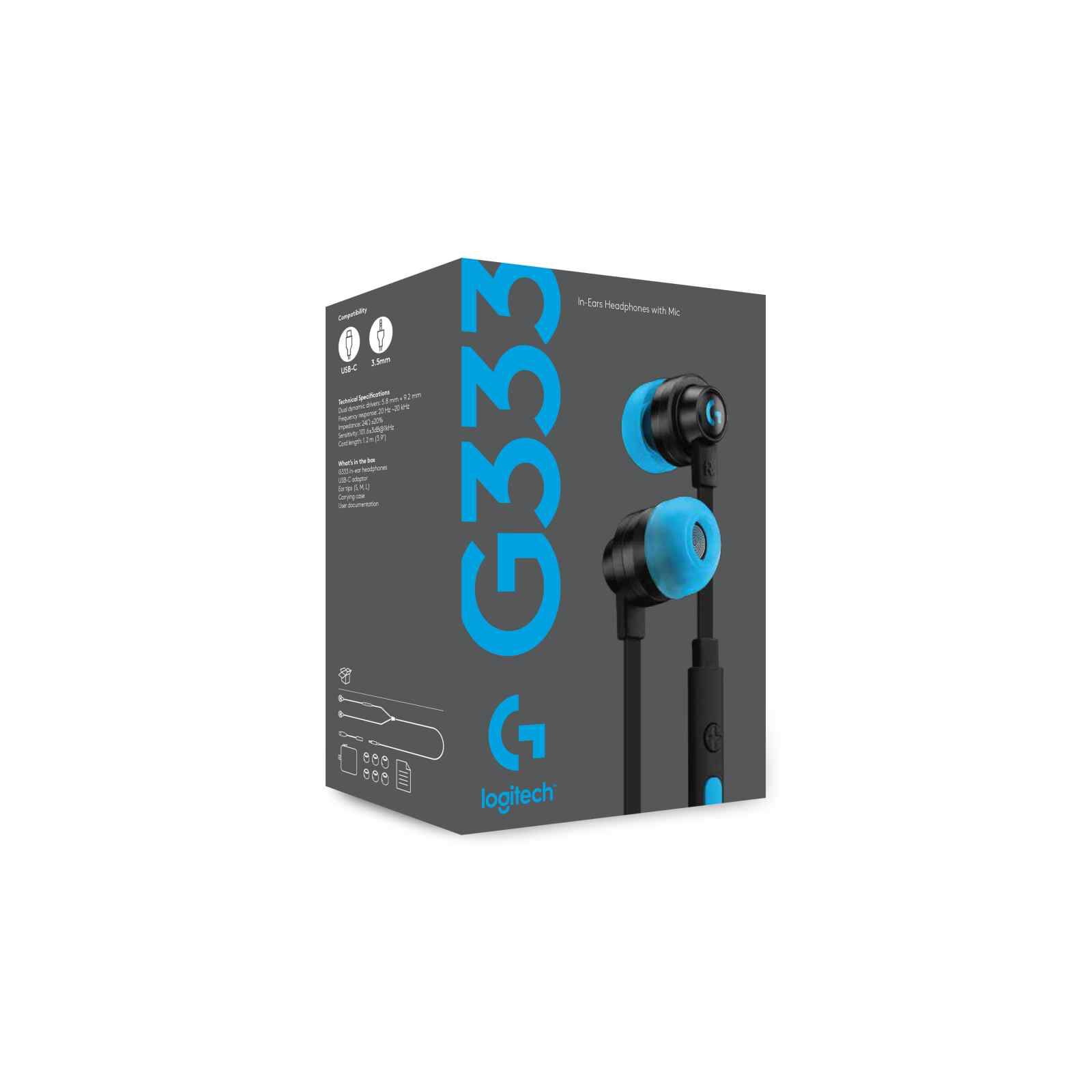 LOGITECH G333 Wired In-ear Headphone Black 981-000925-image 4