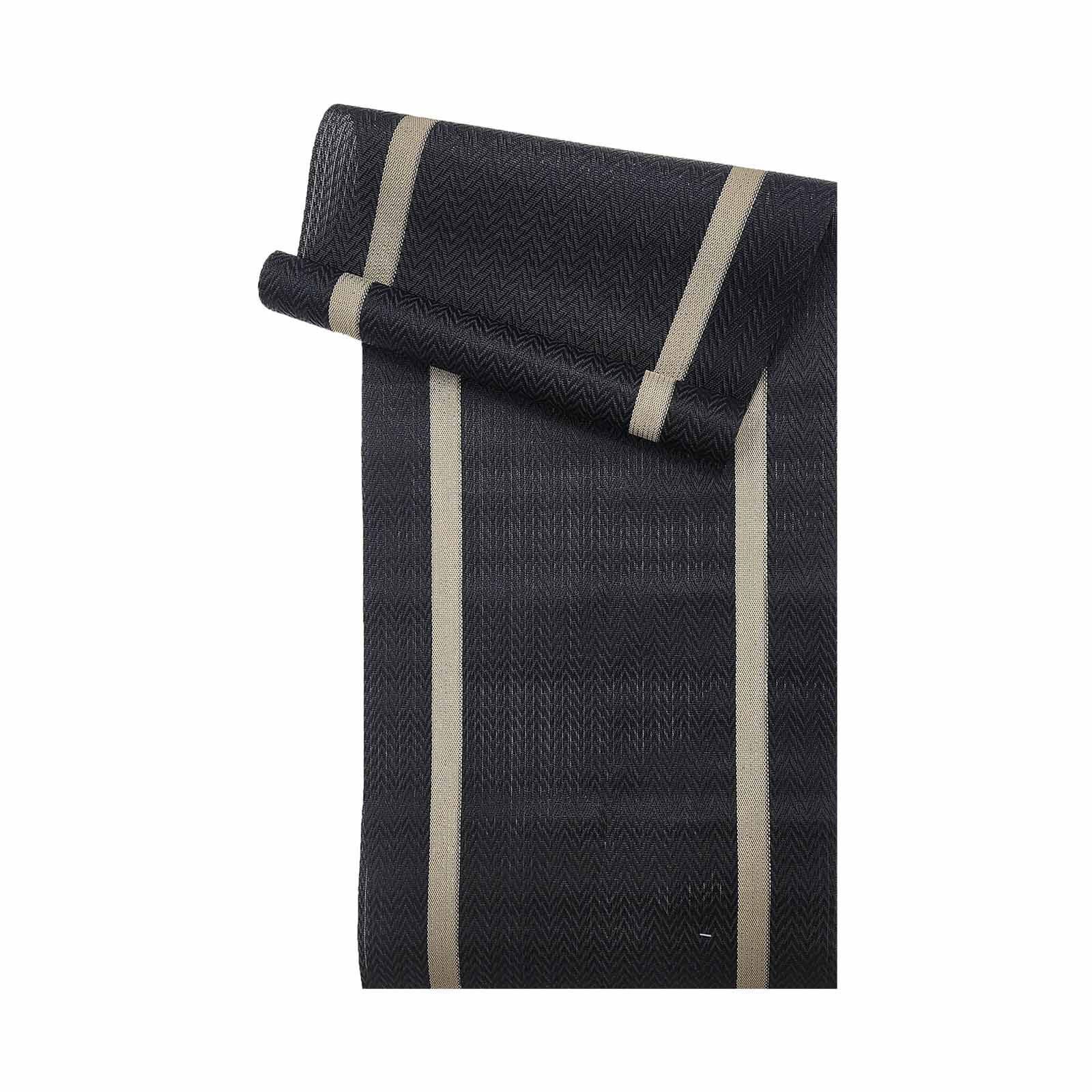 RAPEE Scroll Tablerunner Black (online) SCROLTRBLK-image 1