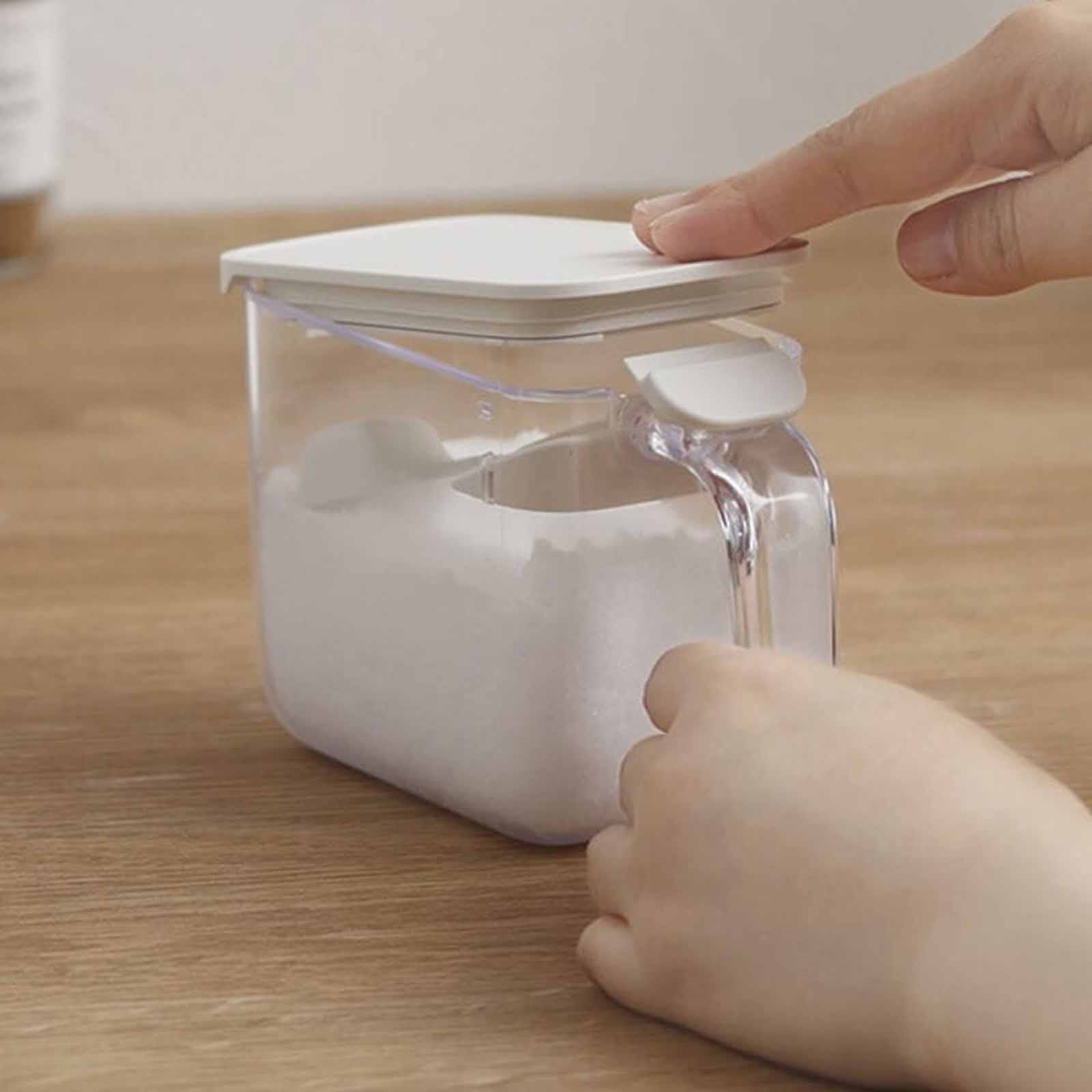 MARNA Good Lock Salt/sugar Container (68x95x155mm) - Black K736-BK-image 2
