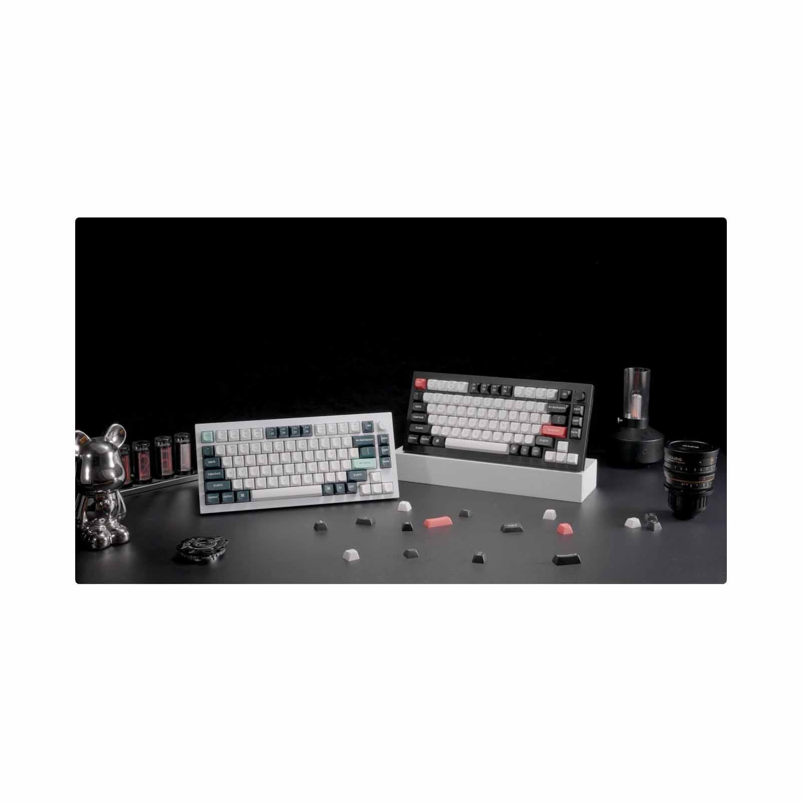 KEYCHRON Keychron Q1 He 75% 82key, Shell White, Knob, Purple Rgb Hot-swap Gateron 2.0 Magnetic Switch KYCN-Q1H-P1-image 5