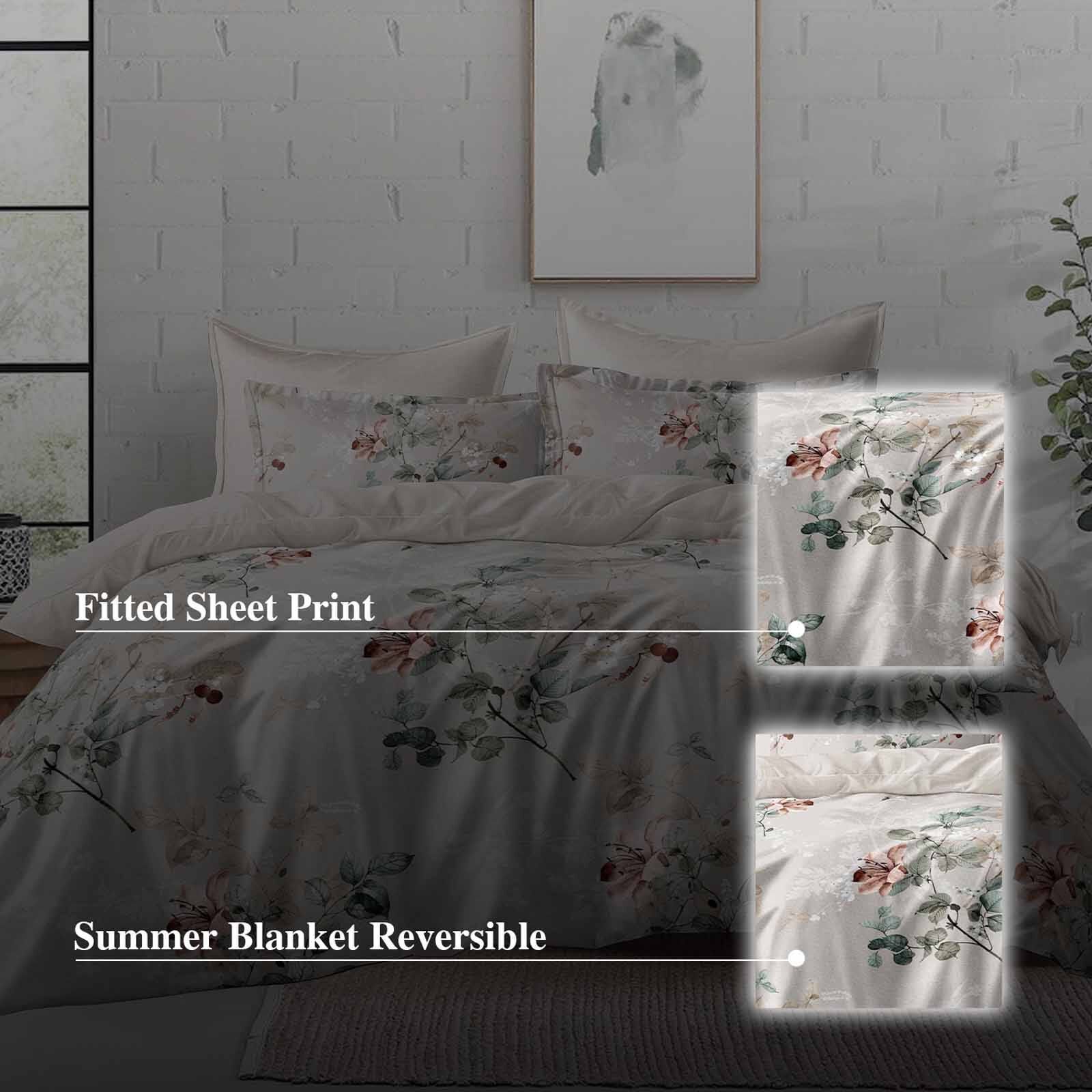 HILLCREST Hillcrest I Comfylux Printed 988tc I New Dawn Queen Fitted Sheet ( Oe ) 7469 - A I Q I FS I NEWDAWN-image 2