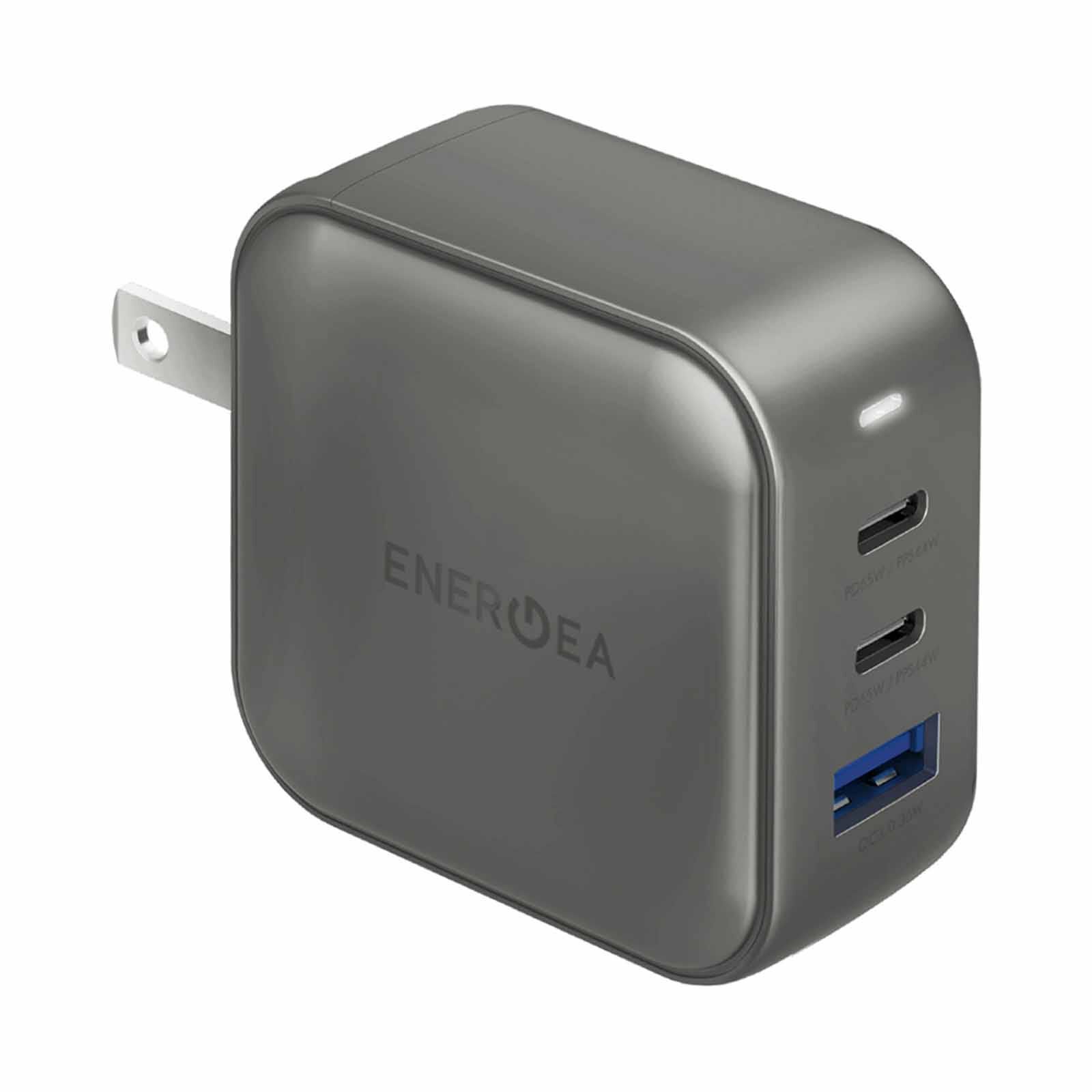 ENERGEA Travelworld Gan66, 2c1a Pd/pps/qc3.0 Wall Charger,66w (us+uk+eu+au) - Gun CHR-TW-GAN66-image 2