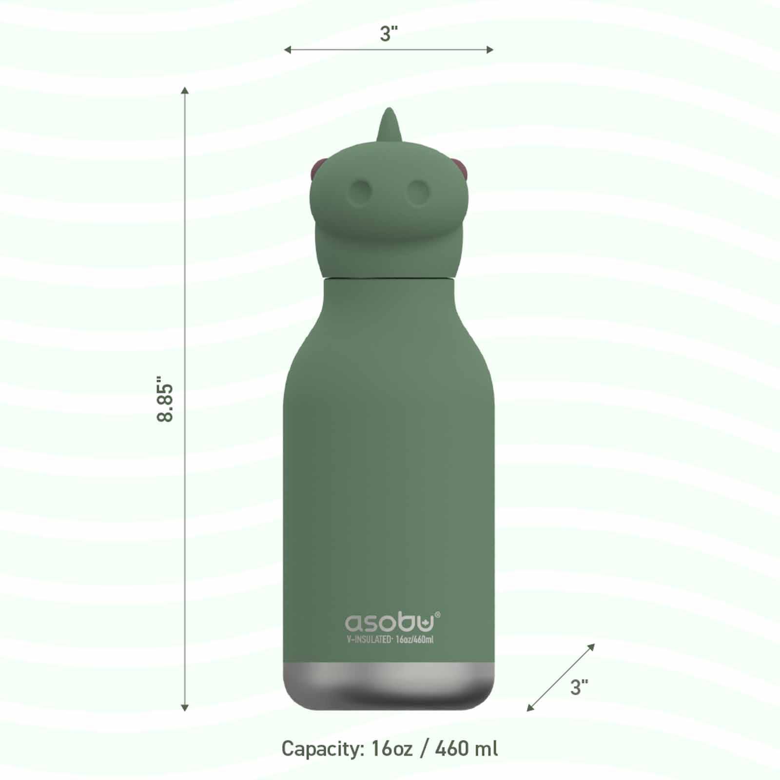 ASOBU Bestie Insul S/s Water Bottle (dinosaur W/brush) ASBV05490-image 4