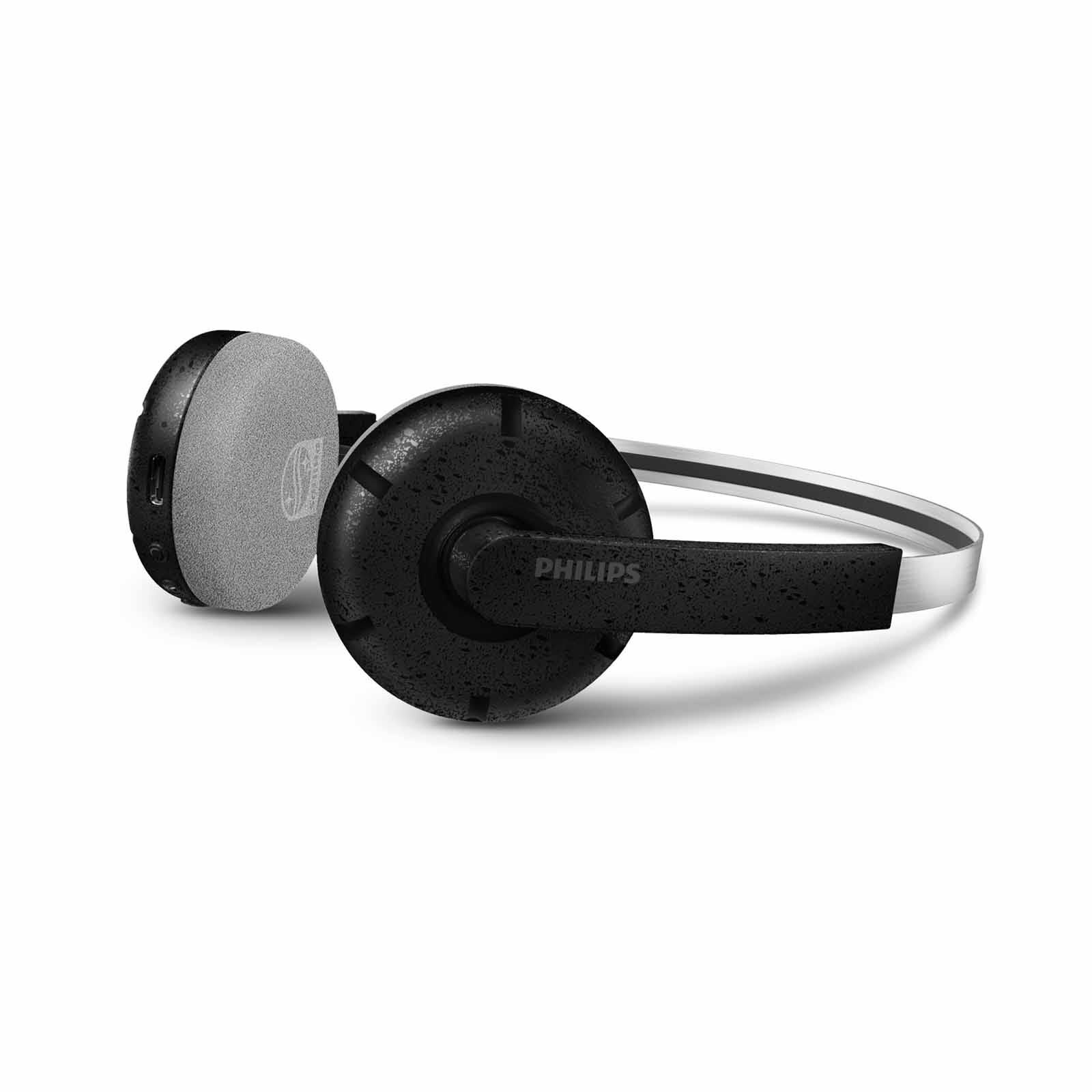 PHILIPS Wireless On-ear Retro Design Headphones - Black TAH2000BK/97-image 8