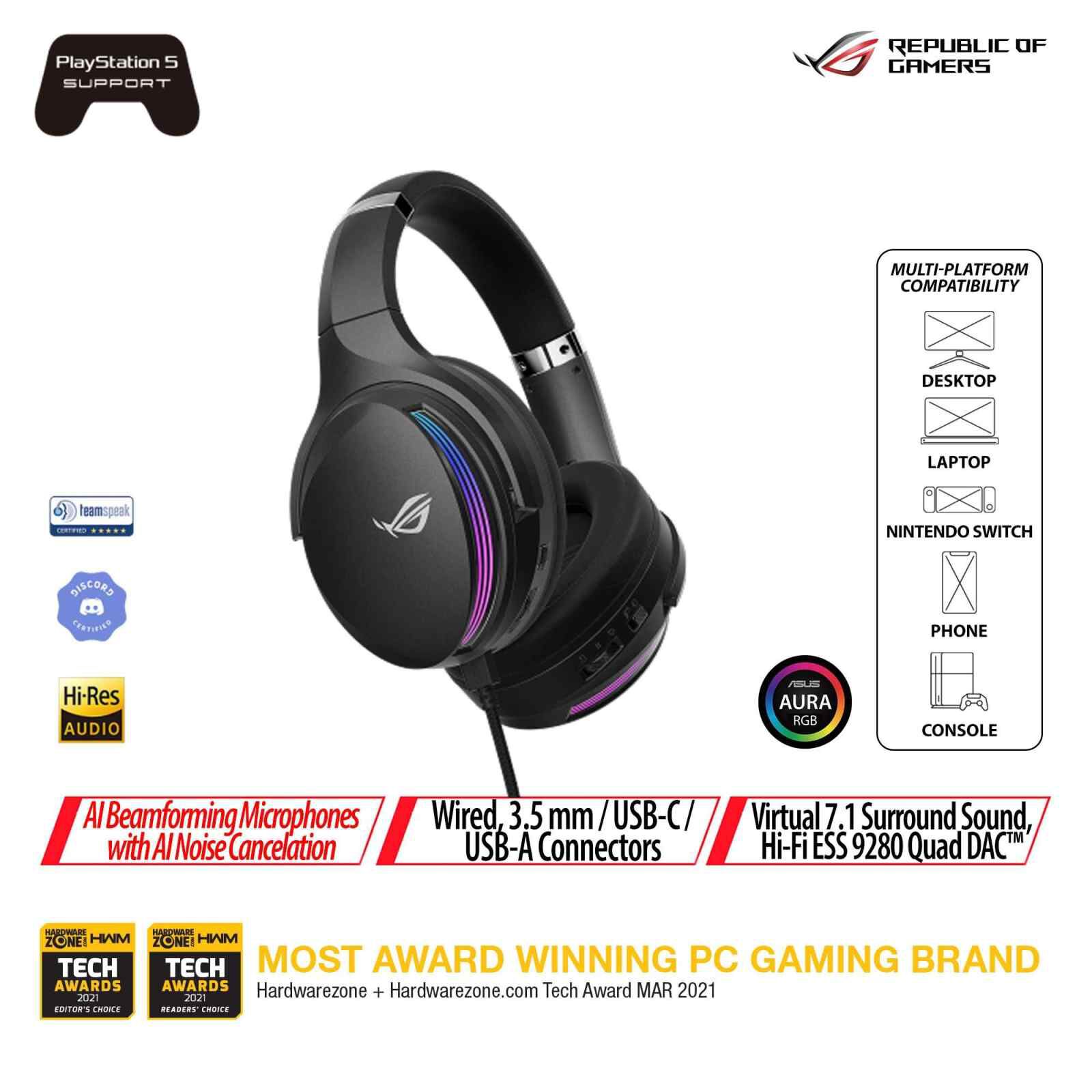 ASUS Rog Fusion Ii 500 Rgb Gaming Headset (2y) ROG FUSION II 500-image 1