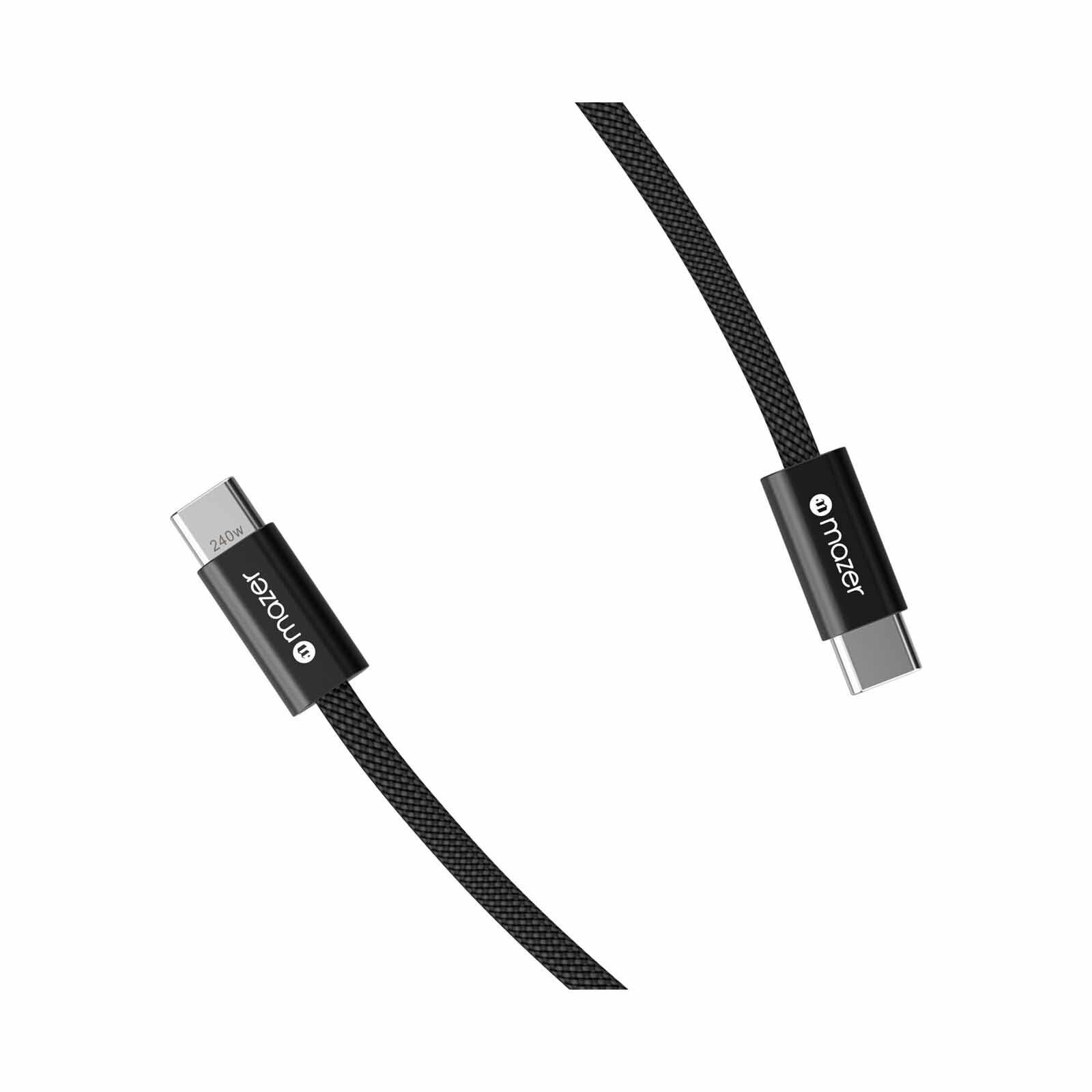 MAZER Infinitelink Flex2 240w/1m Usb-c Braided Cable-black M-FLEX2-C1M-BK-image 8