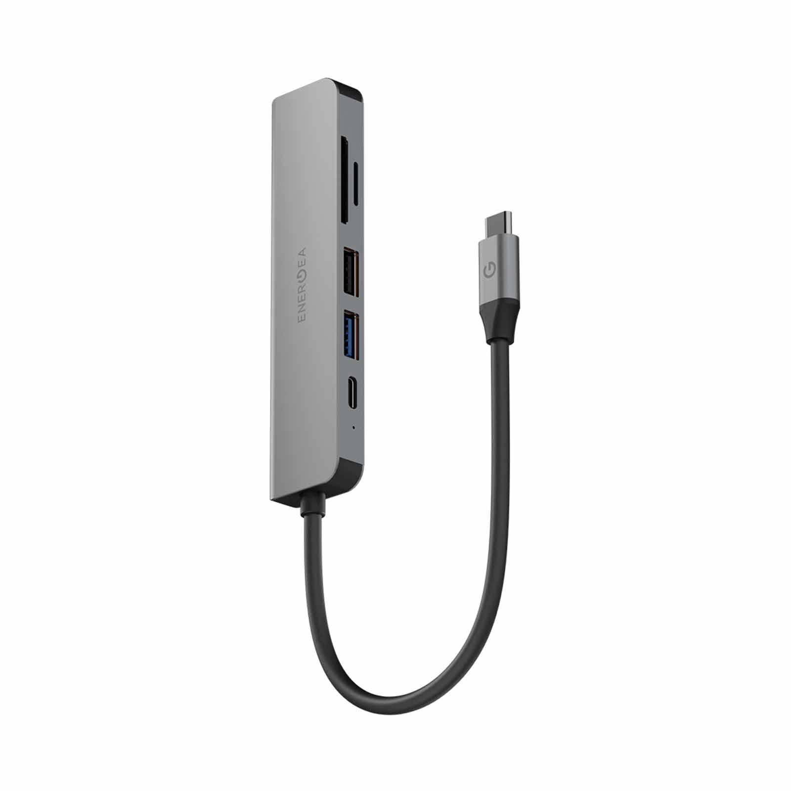 ENERGEA Aluhub Hd 3,6 In 1 Aluminium Alloy Charging Hub - Gunmetal HUB-HD3-GUN-image 1