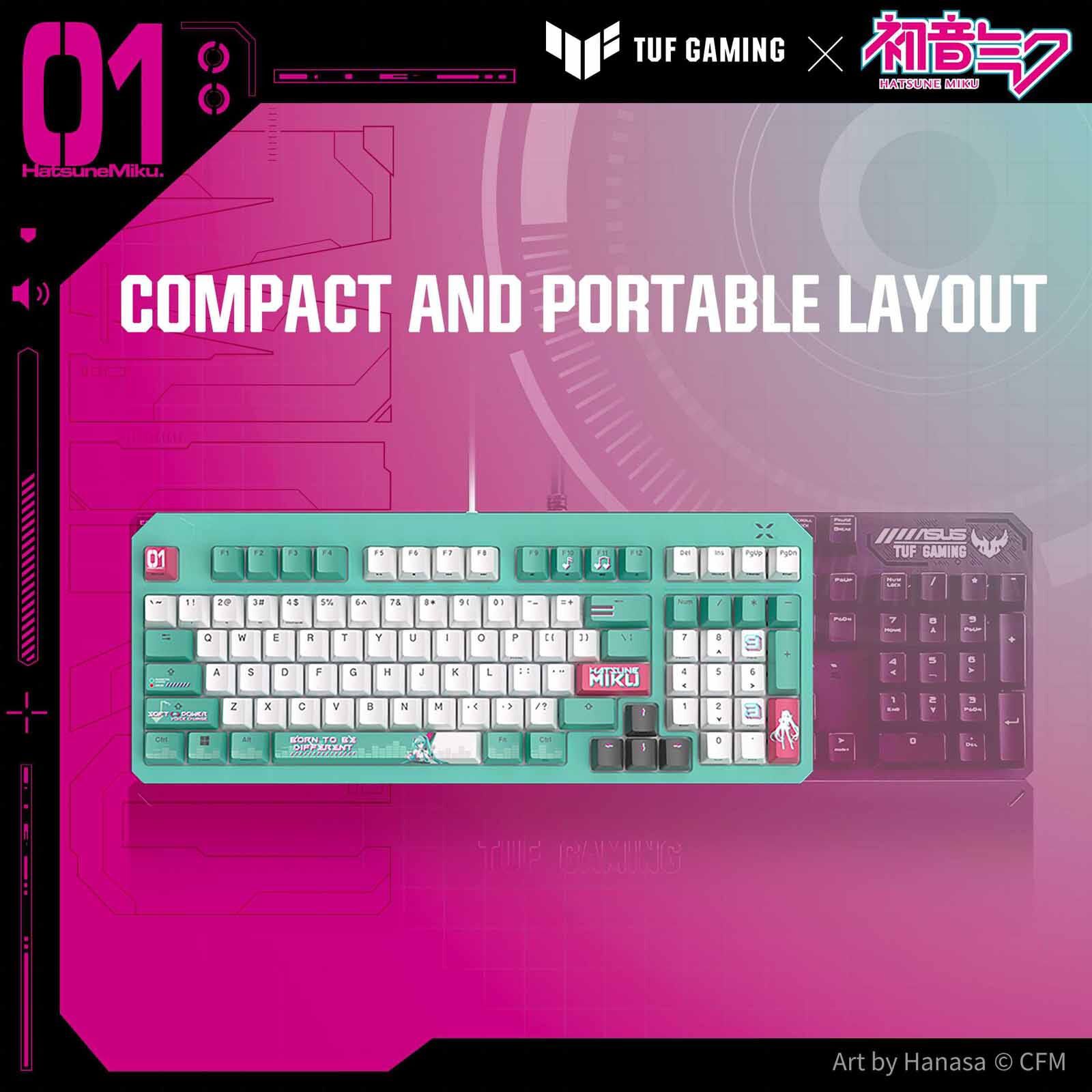 ASUS Tuf Gaming K3 Gen Ii Miku Blue RA09 TG K3 GEN II MIKU EDITION/BL/US/PBT-image 3
