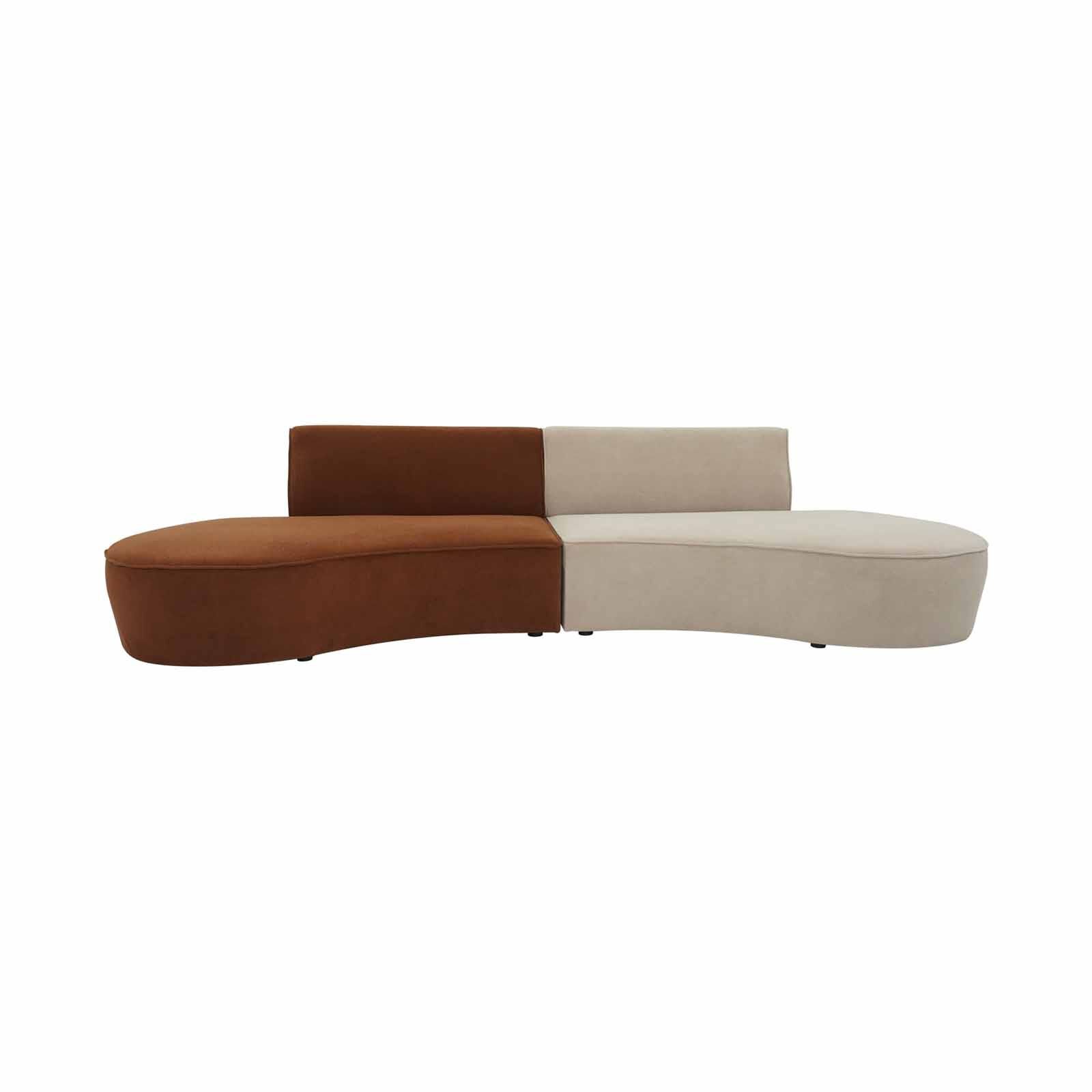 MUZE 2pcs Set Left Taupe+ Right Tamarind NIKKI