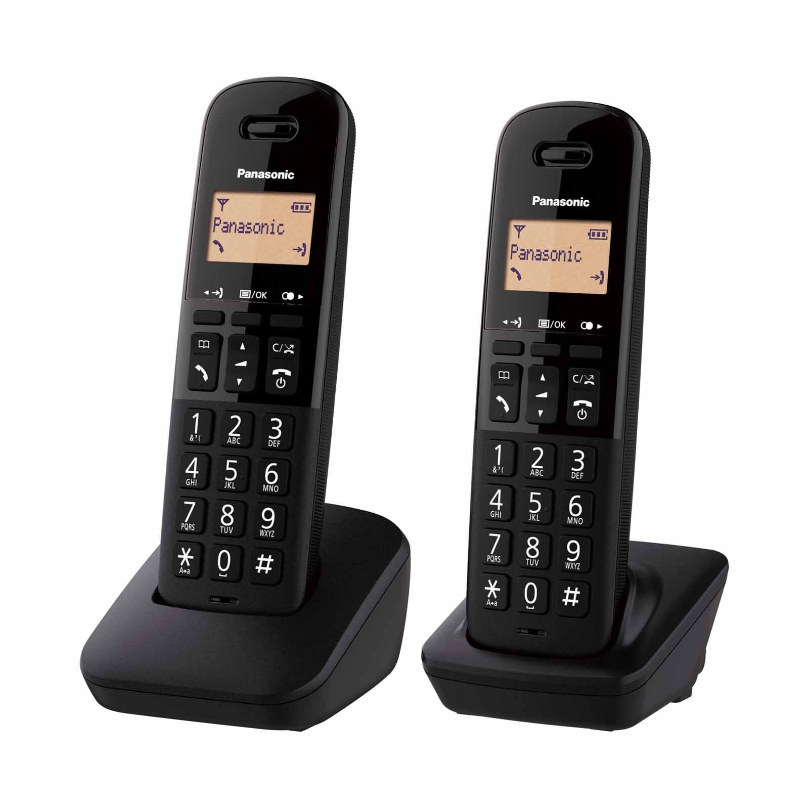 PANASONIC Twin Dect Phone Dot-matrix Display (black) KX-TGB312CXB