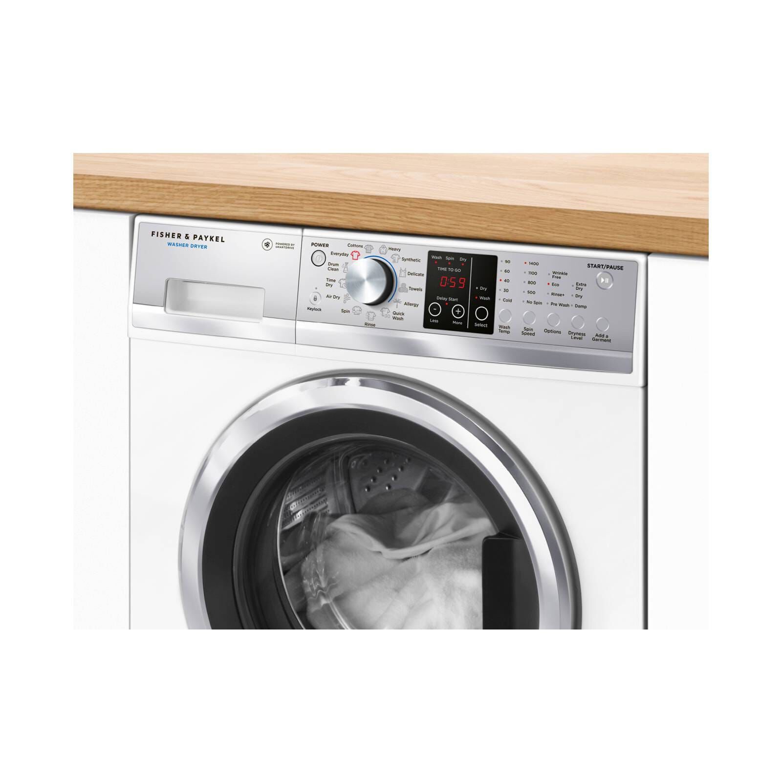 FISHER & P Front Load Washer & Dryer ( 8.5kg/ 5kg) WD8560F1-image 3
