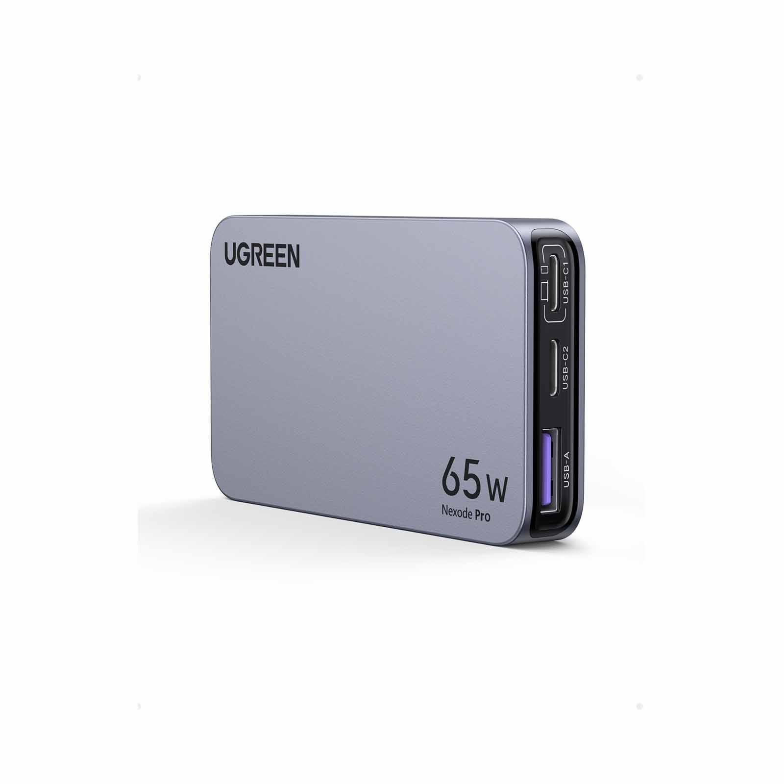 UGREEN Nexode Pro X753 65w Pd Gan Charger (2c1a) With Interchangeable Uk/us/eu Plugs 25356-image 3