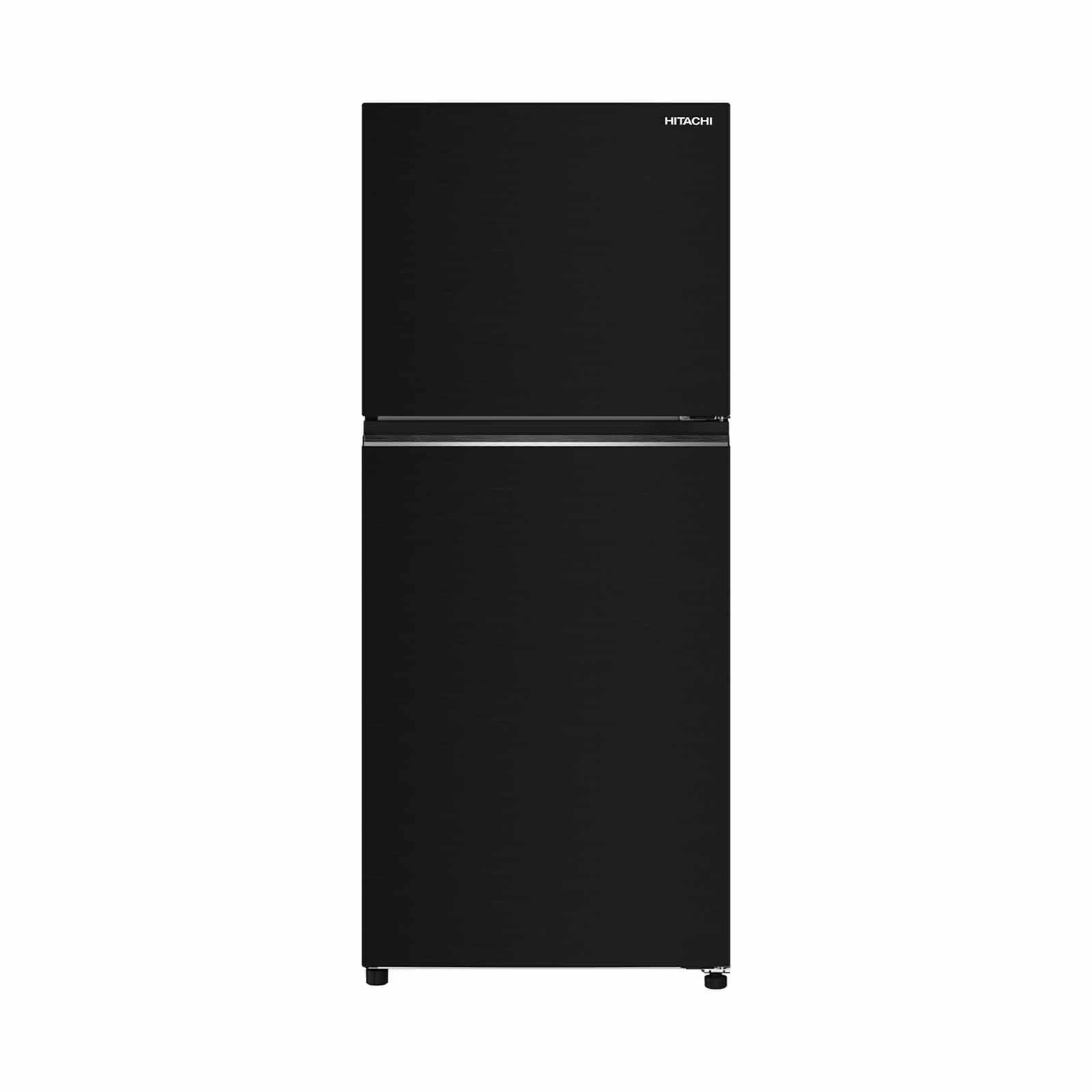 HITACHI 2 Door Top Mount Freezer Fridge (344l) - Brilliant Black HRTN6379SBBKSG