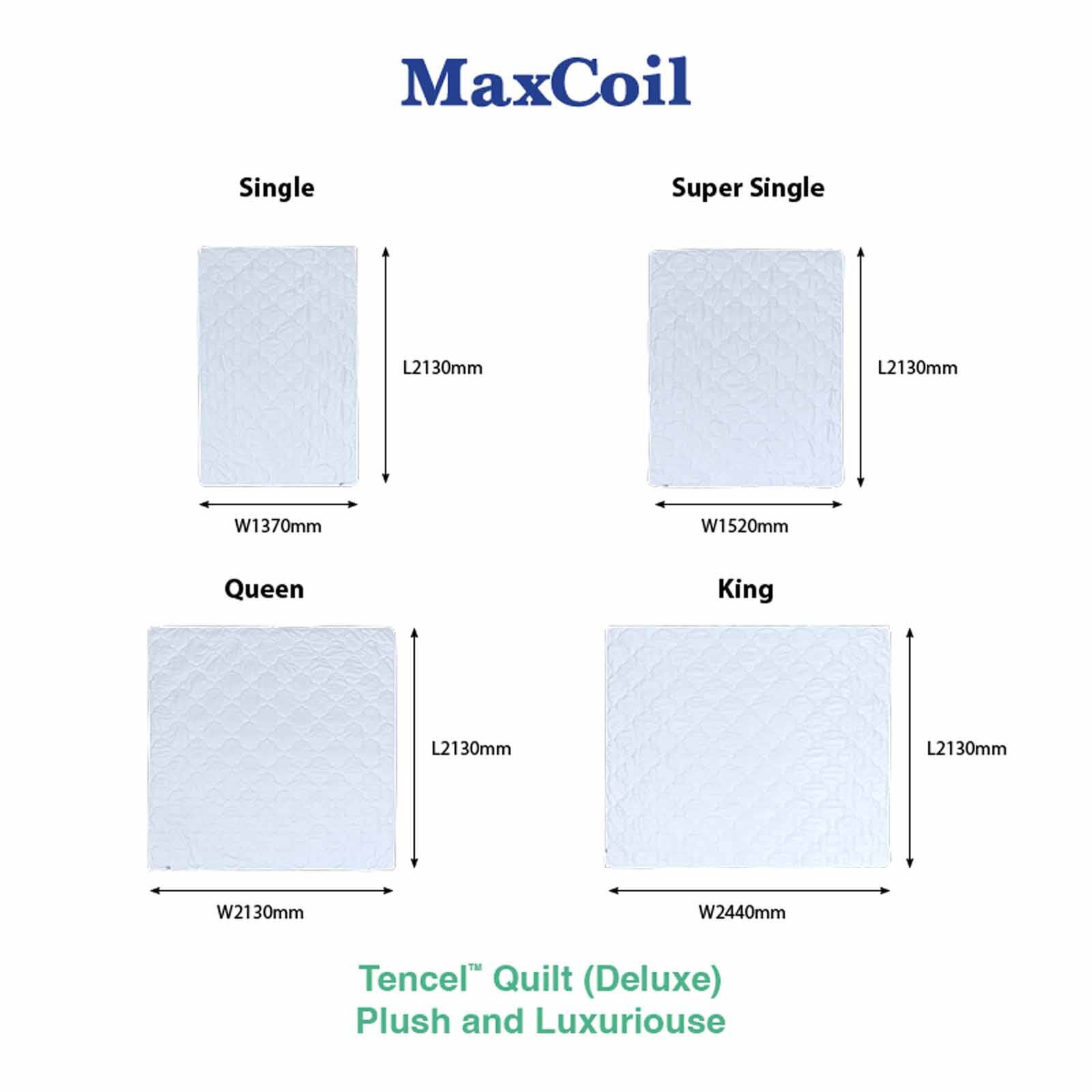MAXCOIL King Size Deluxe Tencel&trade; Quilt (200gsm) CLASSIC BEDDING TENCEL QUILT - DELUXE-image 3