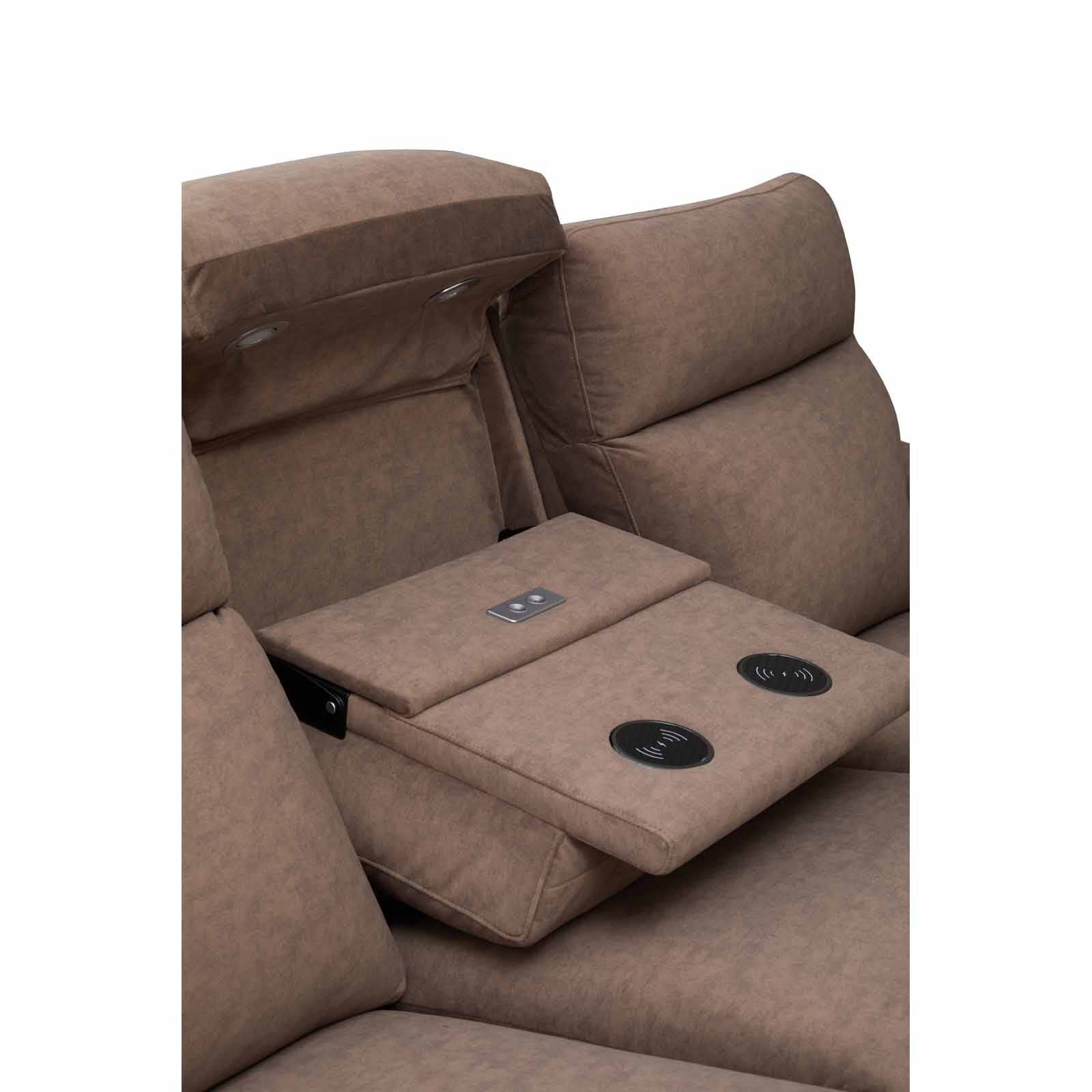 GERBRSI 3rr Seater (fab) Cat A Brown Fabric Sofa ENID-image 9