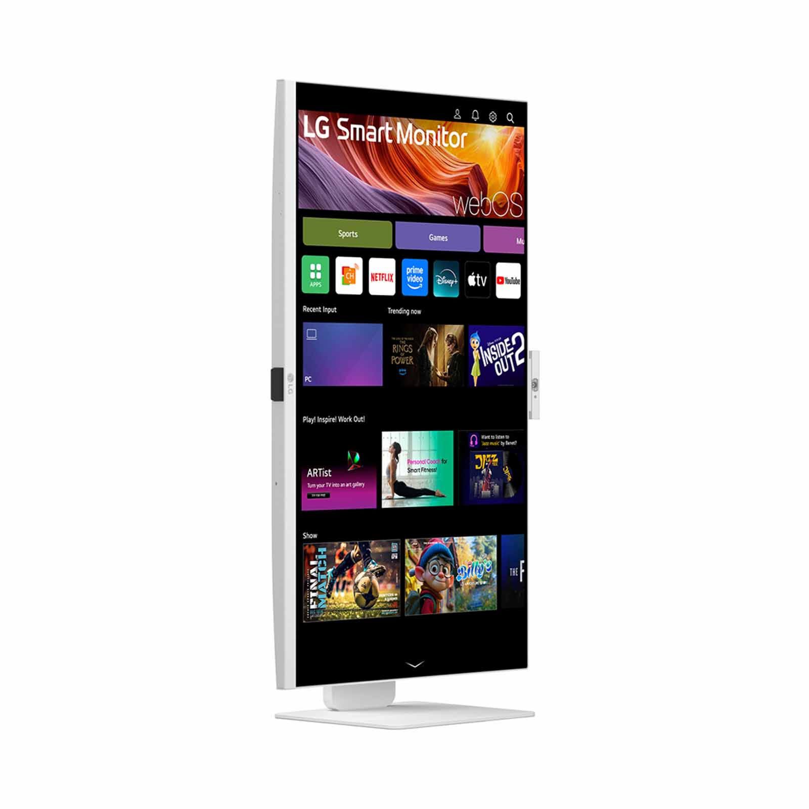 LG 31.5in 4k Uhd Ips Smart Monitor With Webos & Webcam 32U850SA-W-image 10