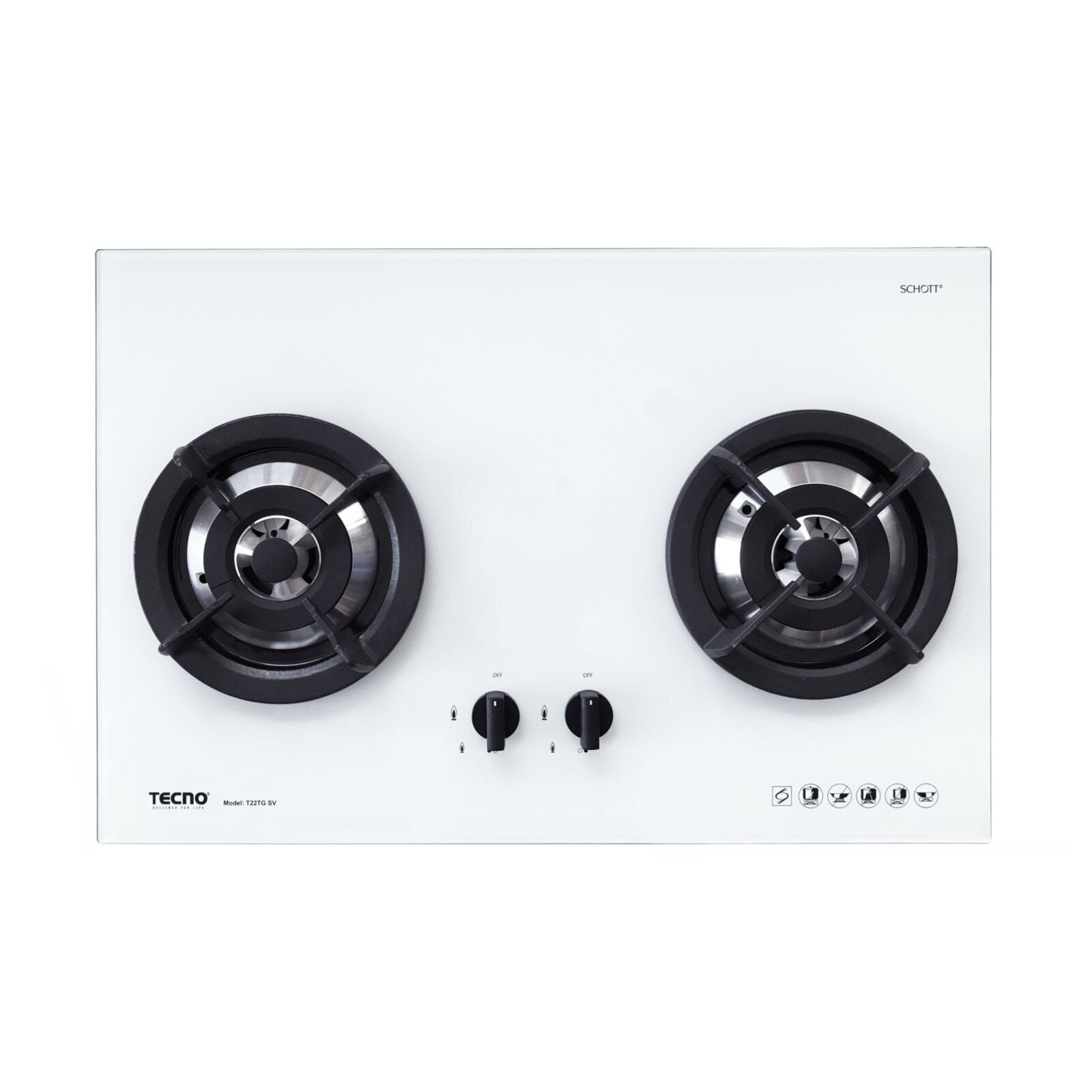 TECNO Built-in Gas Hob (70cm) (exclude Installation) T22TGSVOW-image null