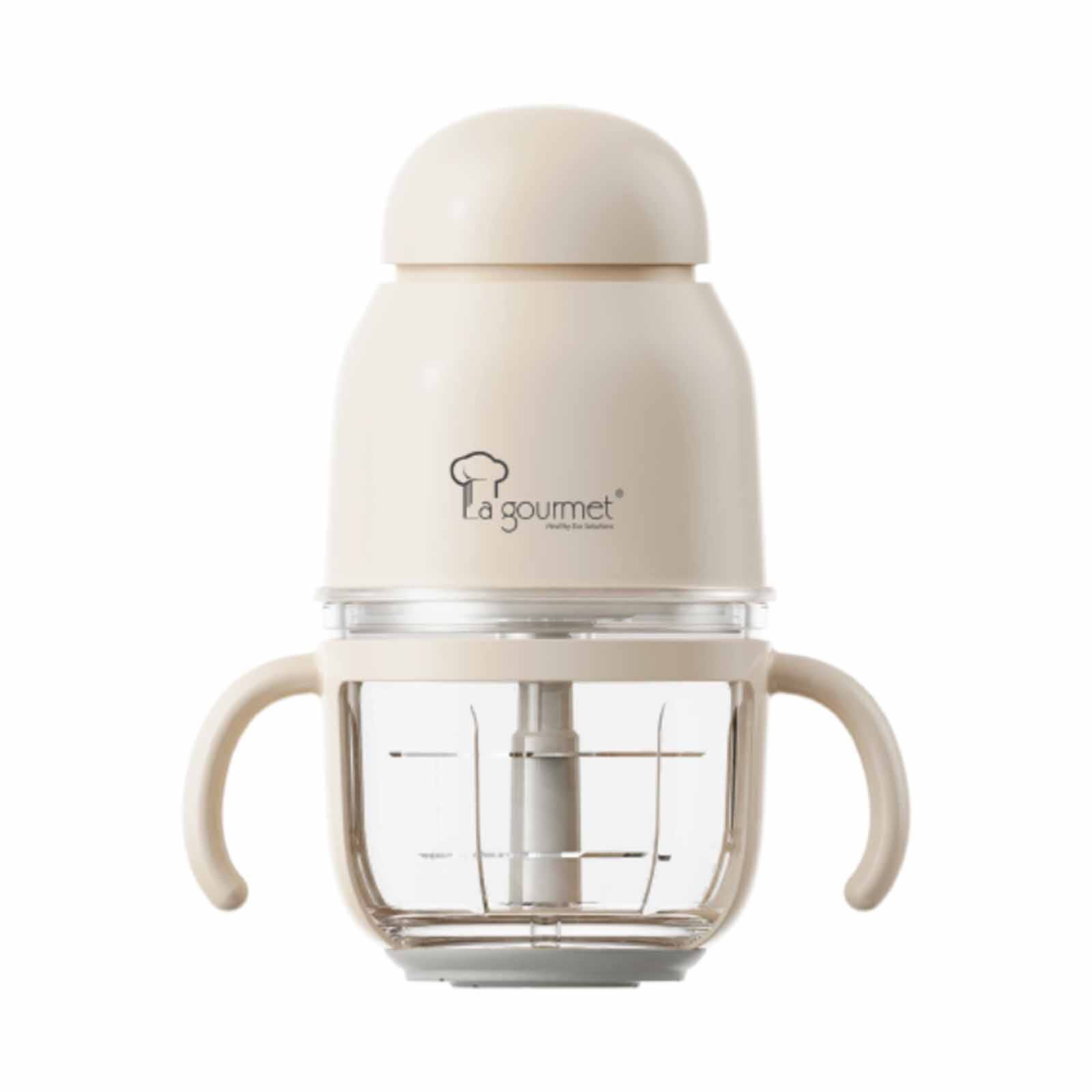 LA GOURMET Ray Of Hope Glass Chopper (300ml + 600ml) Cream LGELROH432681
