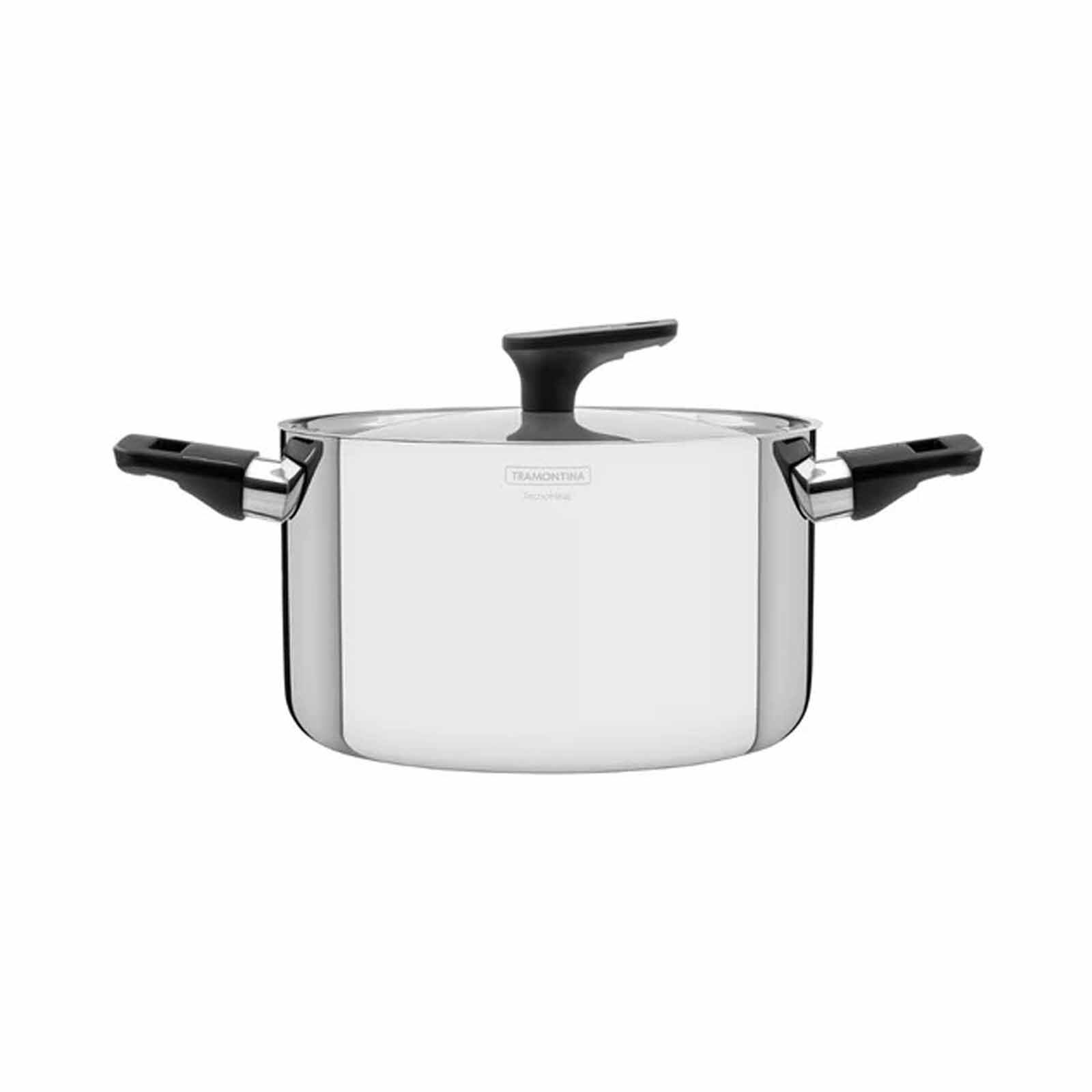 TRAMONTINA 20cm Stainless Steel Deep Casserole - Grano 62164200-image 1