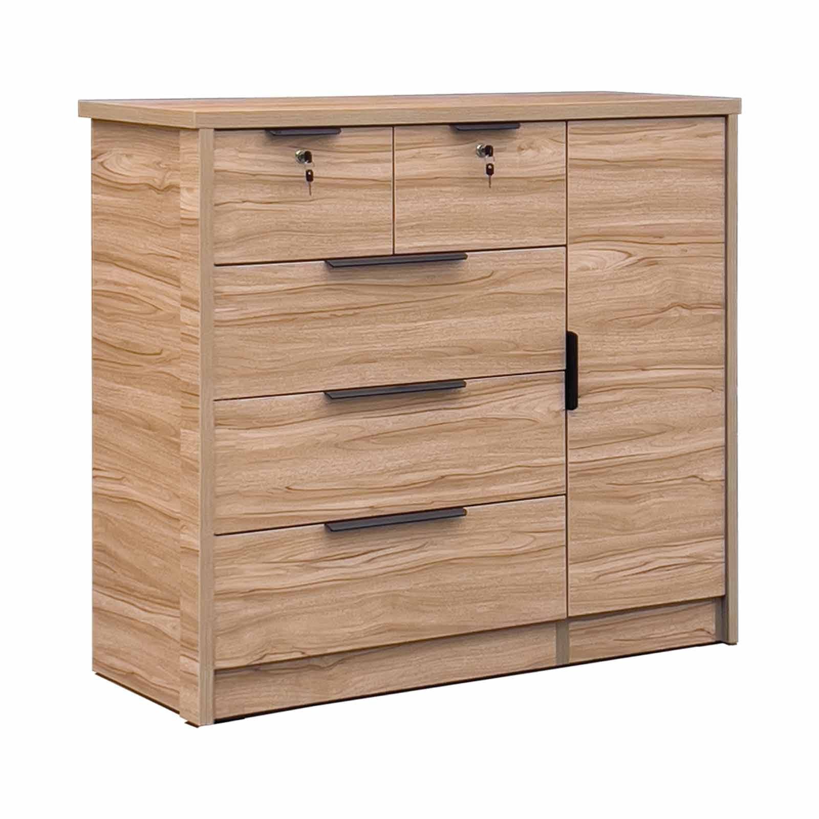 SMARTBOX Chest Of Drawer (solid Plywood) NORDIC MAPLE-image null